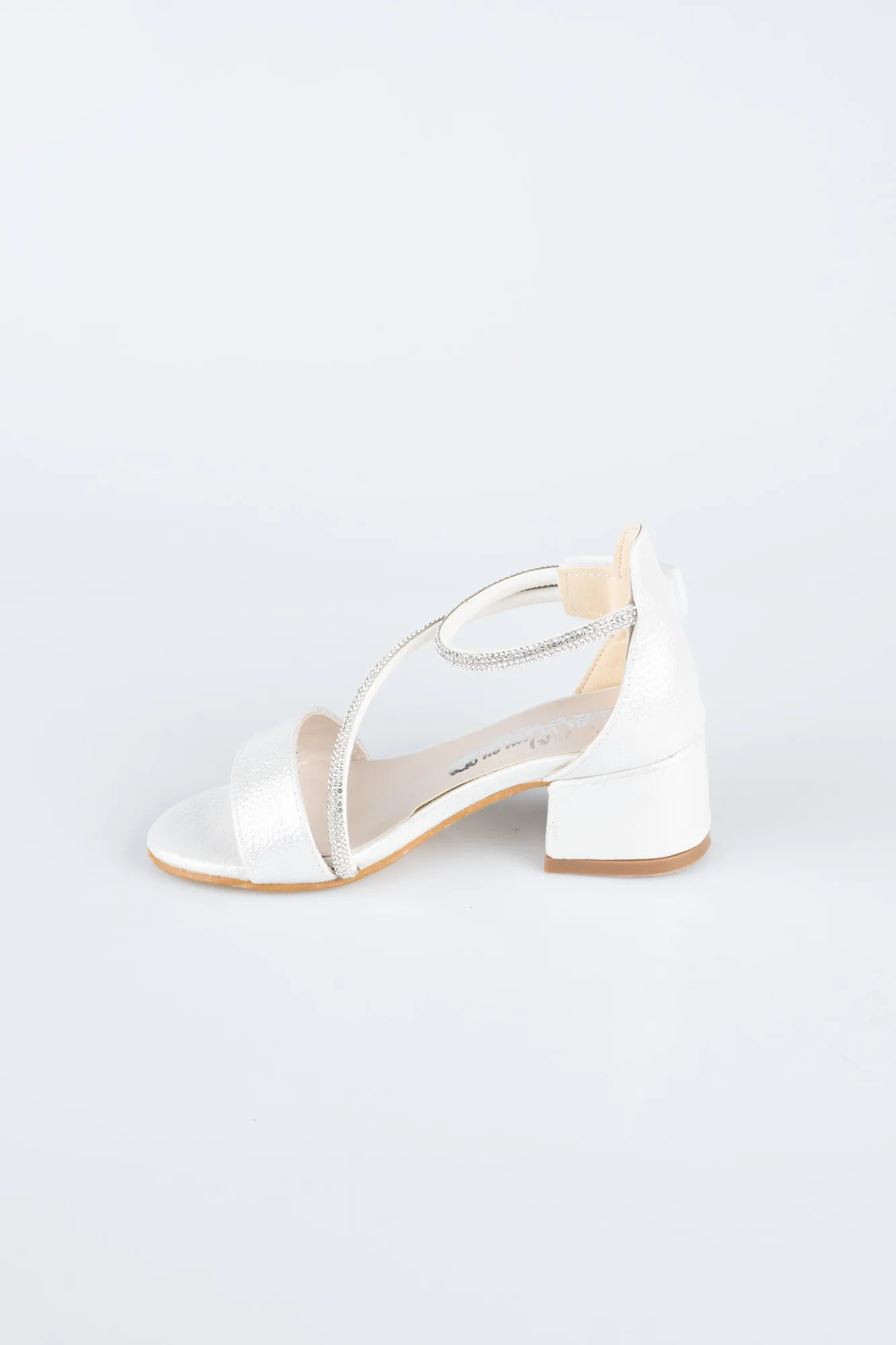 Ecru-Crystal Kid Shoe SE796