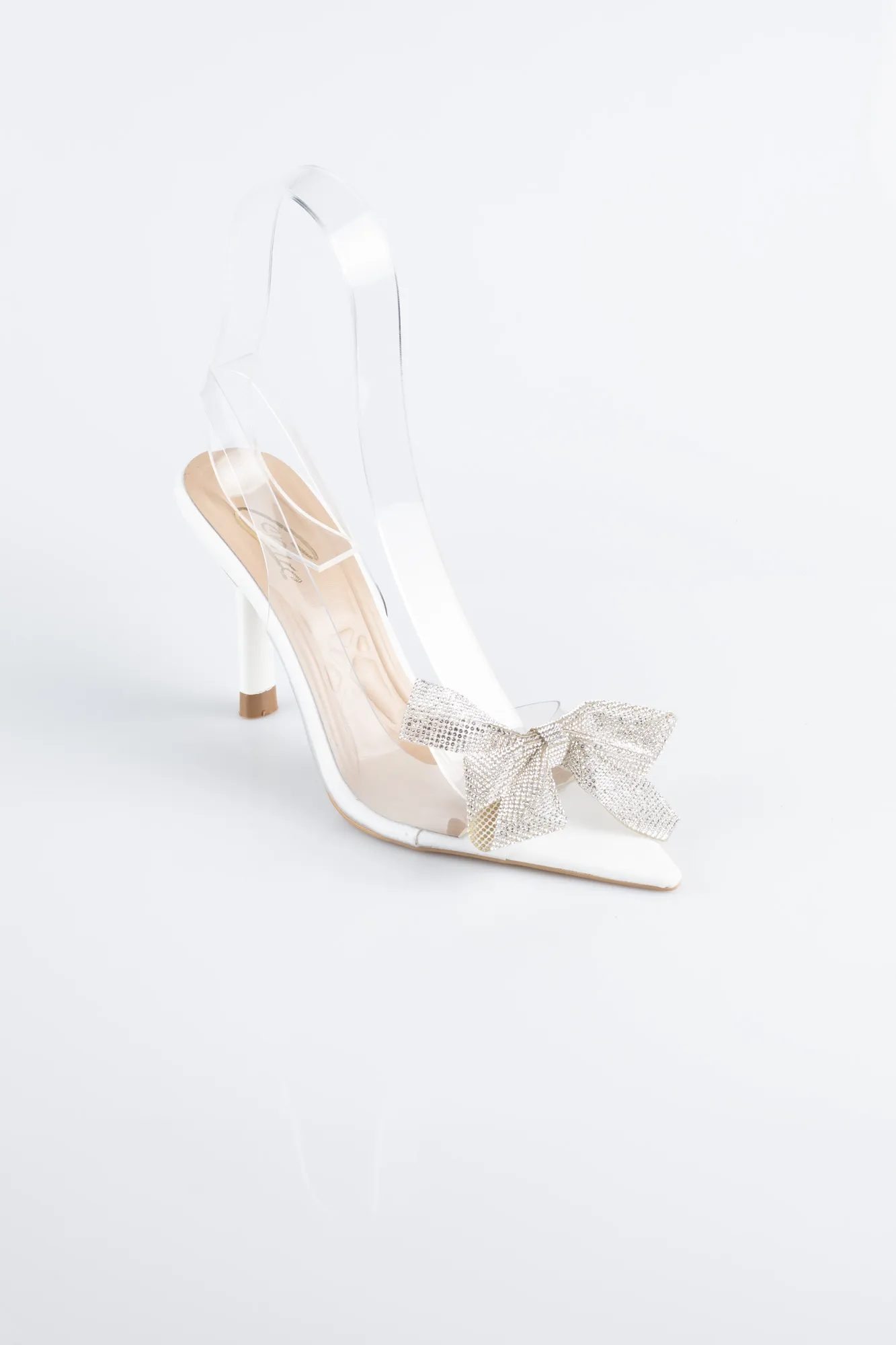 Ecru-Leather Evening Shoe AB1145