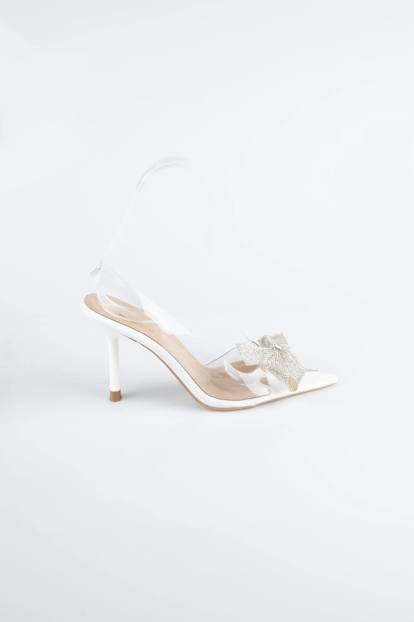 Ecru-Leather Evening Shoe AB1145