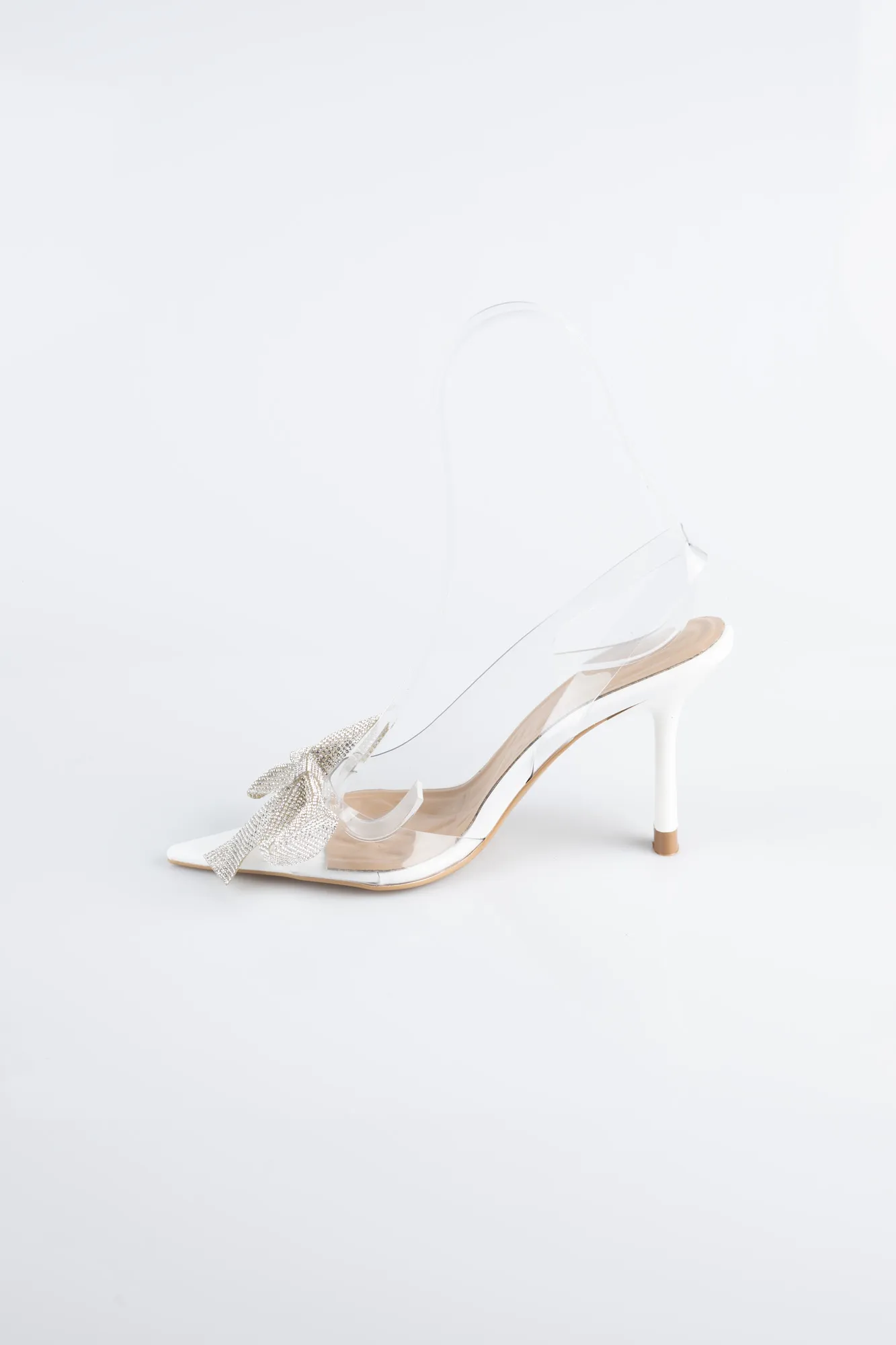 Ecru-Leather Evening Shoe AB1145