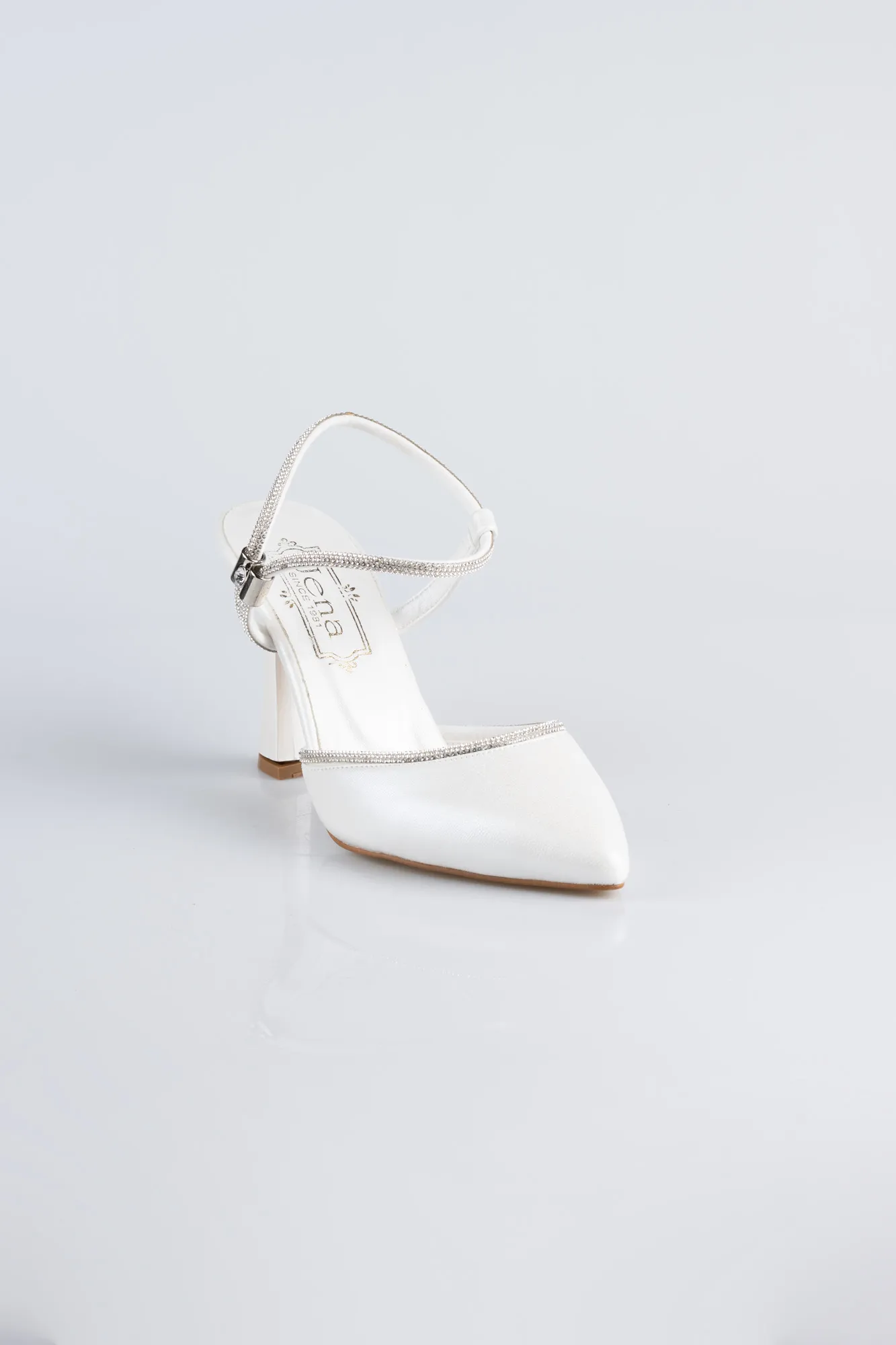 Ecru-Leather Evening Shoe MJD5150