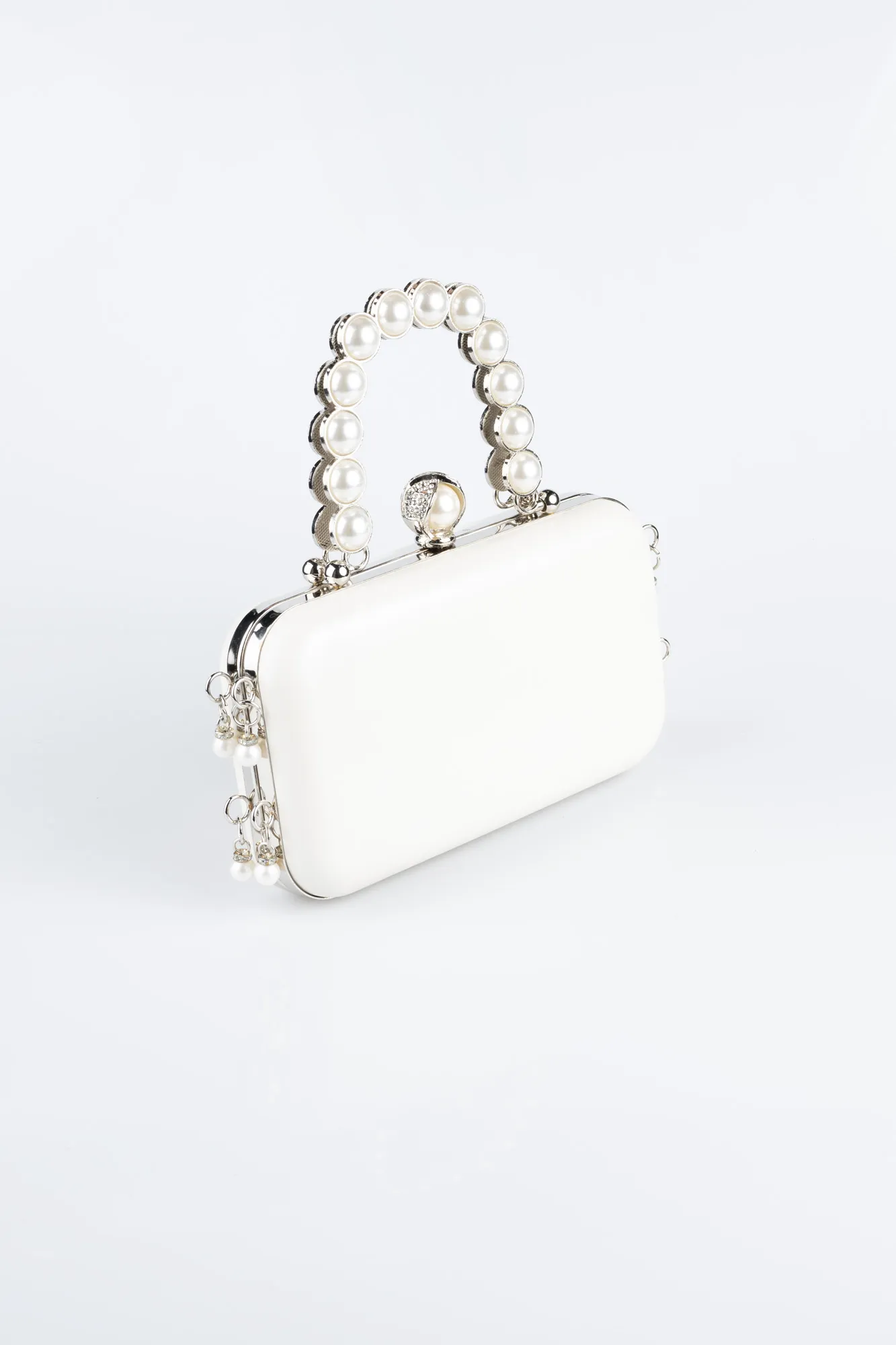 Ecru-Leather Night Bag KC714