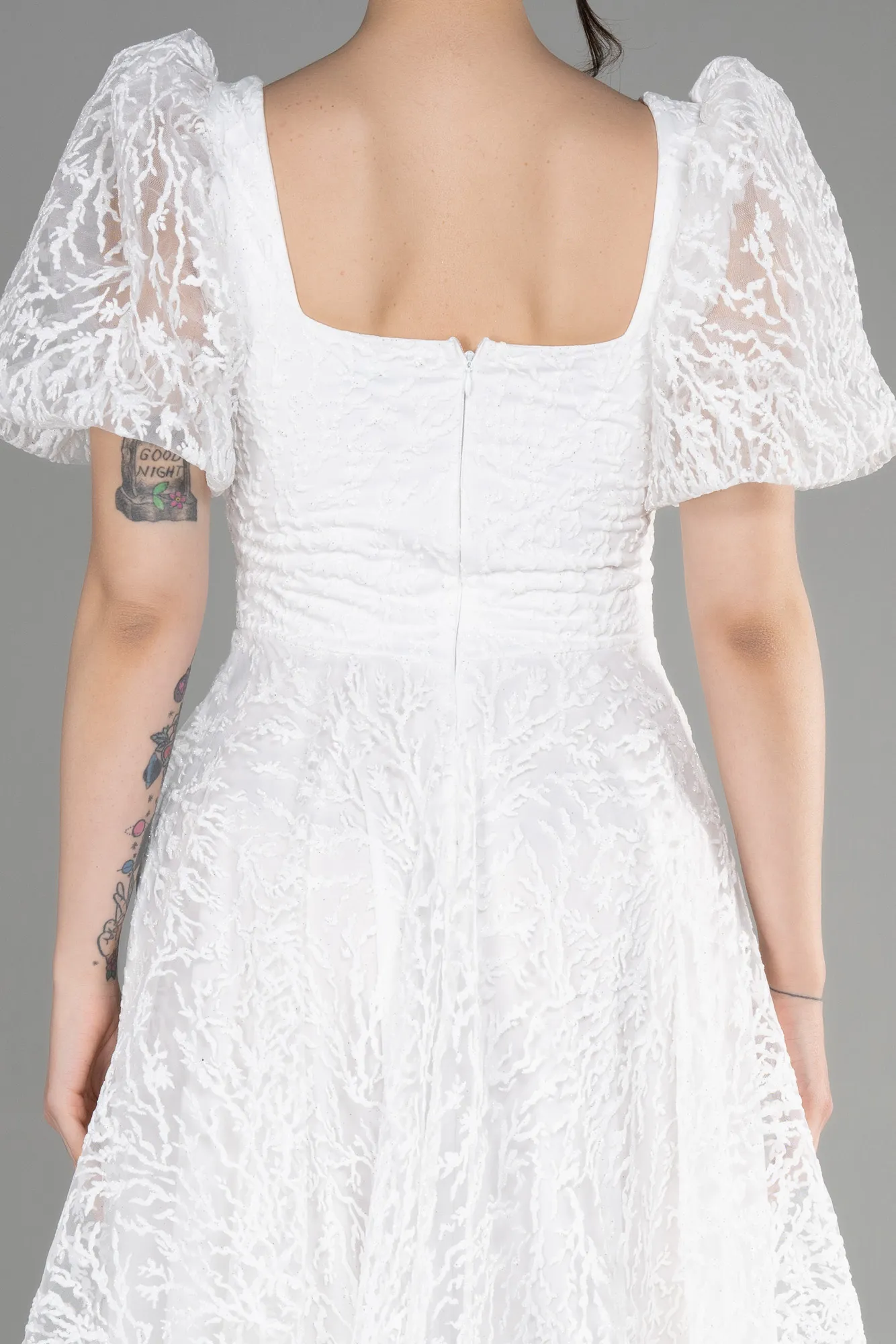 Ecru-Midi Party Dress ABK1976