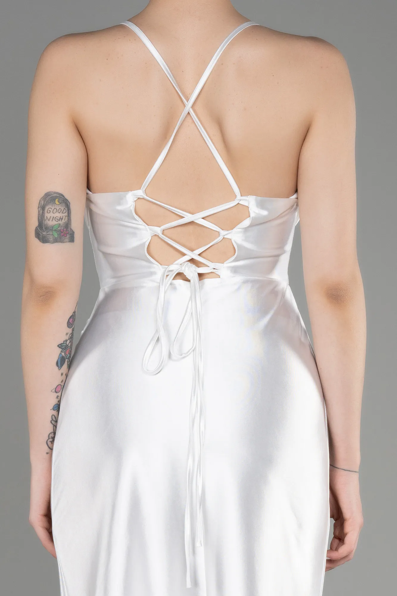 Ecru-Midi Party Dress ABK2019