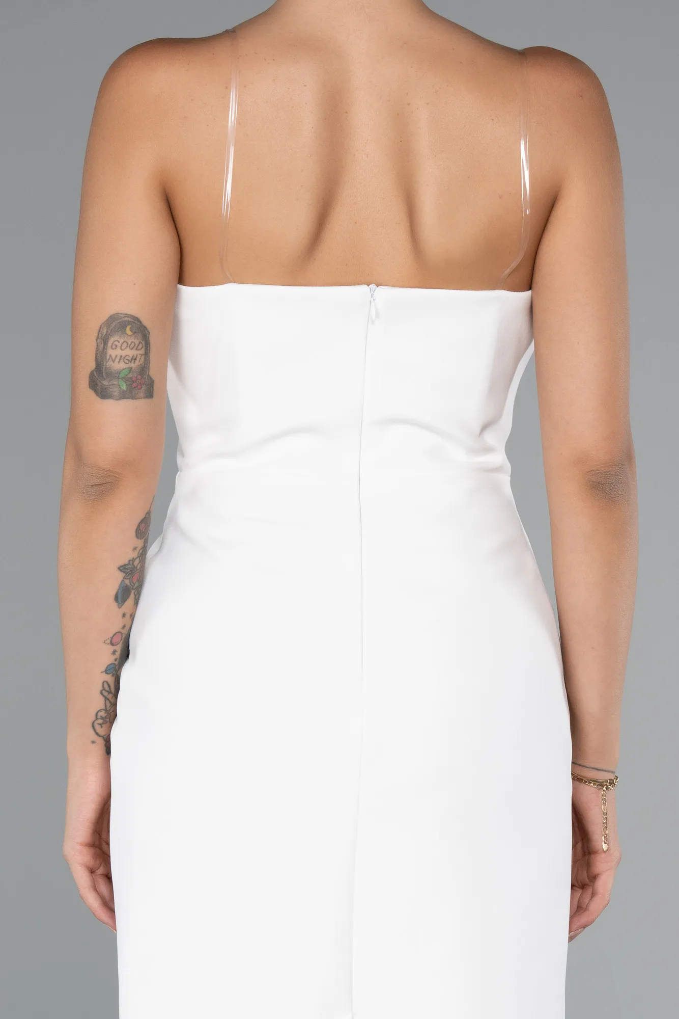 Ecru-Short Cocktail Dress ABK2362