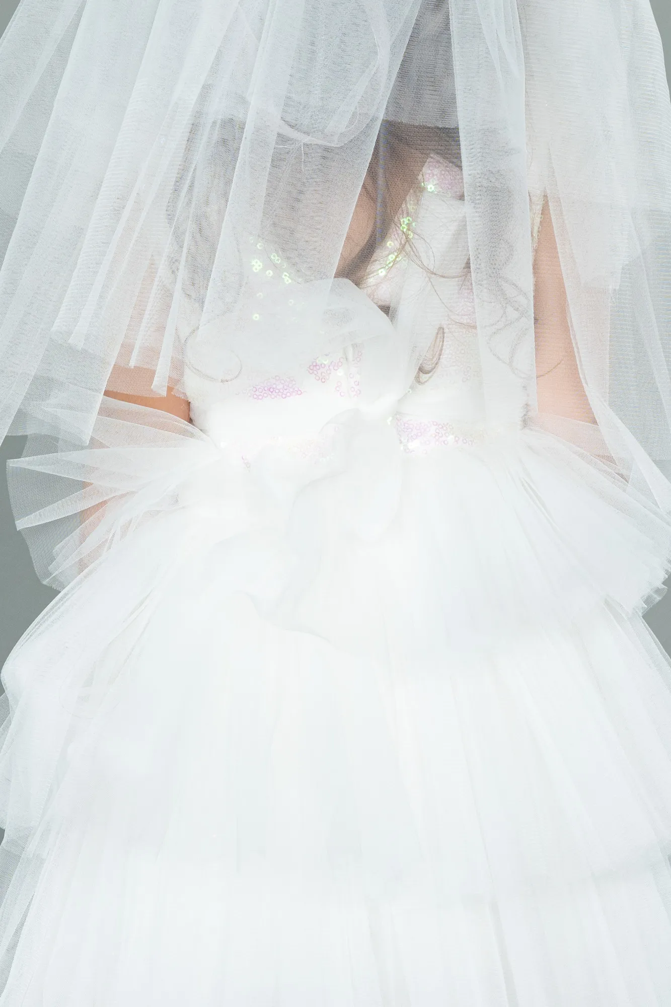 Ecru-Short Girl Dress ABK1190