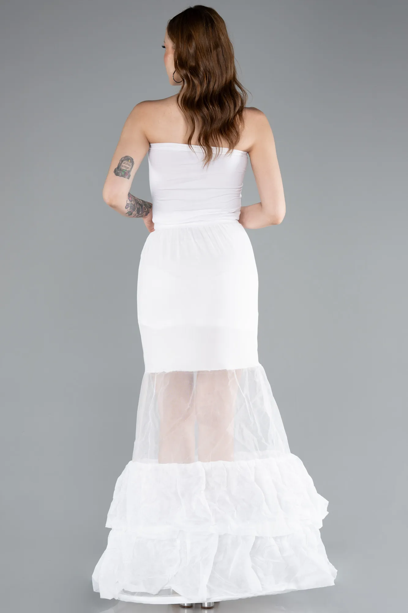 Ecru-Tarlatan Evening Dresses ABLK2