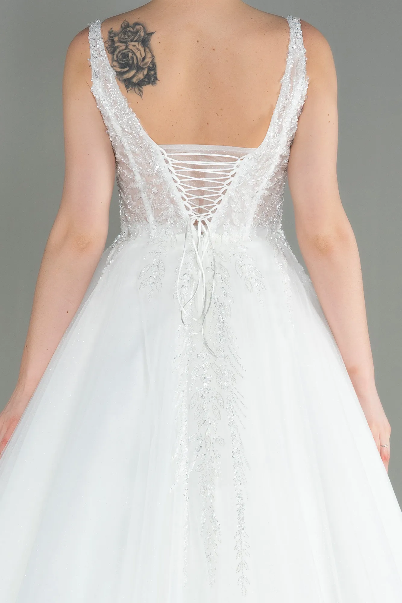 Ecru-Wedding Dress ABG005