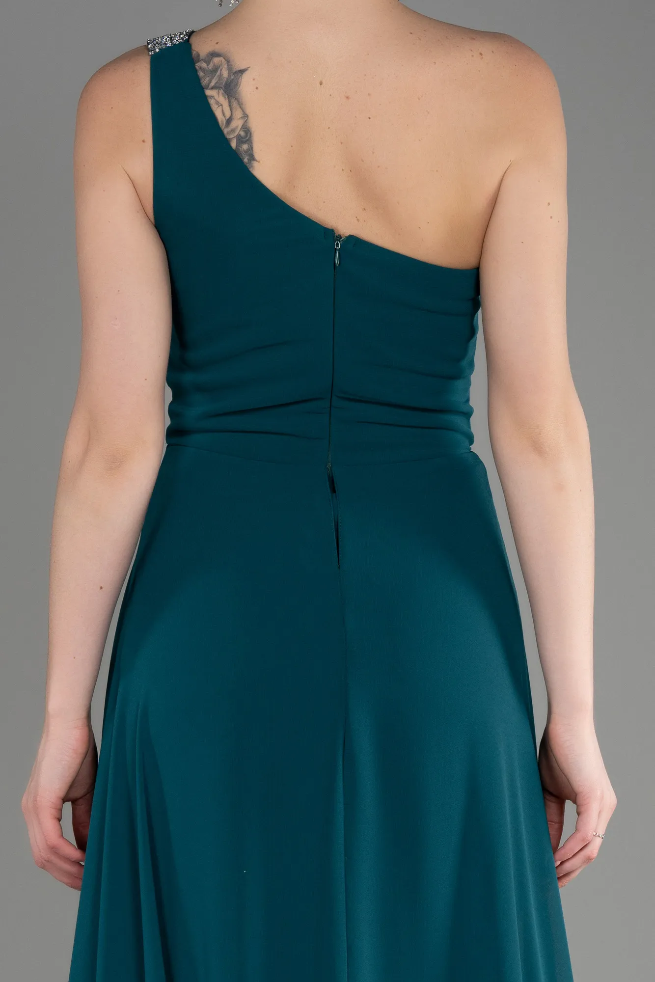 Emerald Green-Long Chiffon Party Evening Jumpsuit ABT116