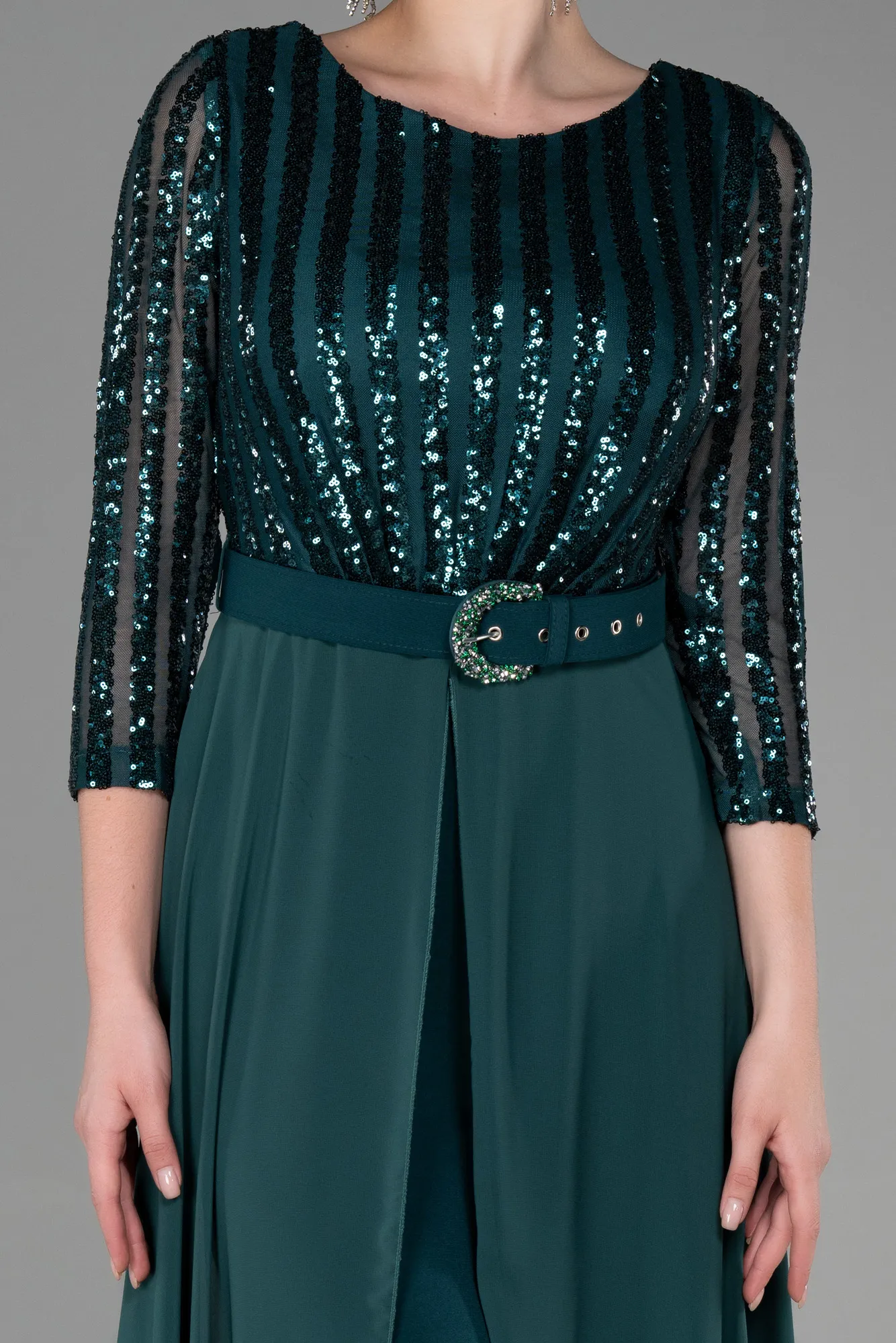 Emerald Green-Long Evening Dress ABT052