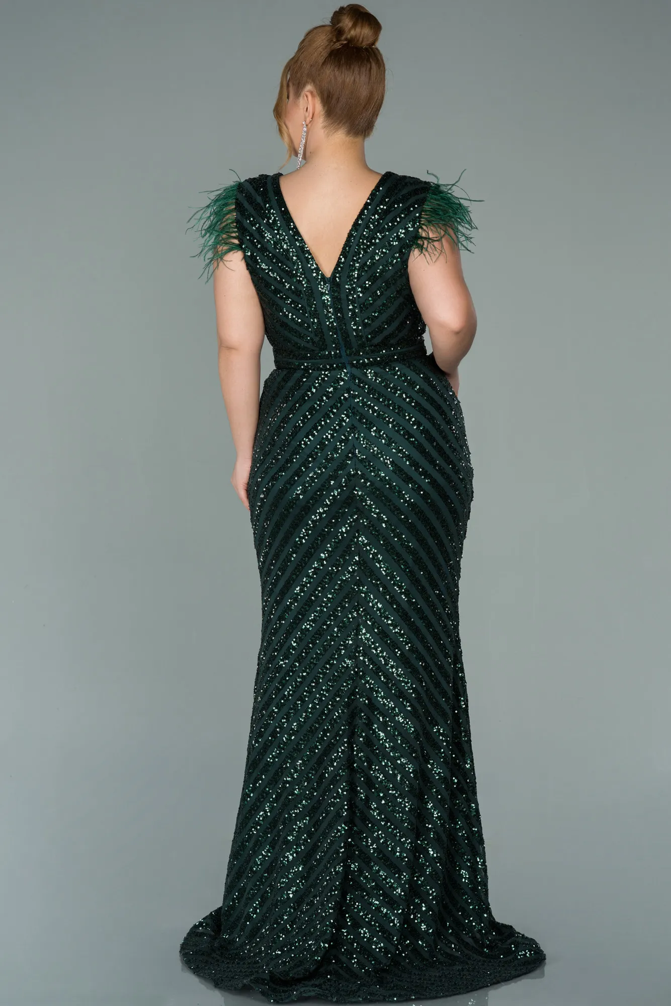 Emerald Green-Long Evening Dress ABU1044