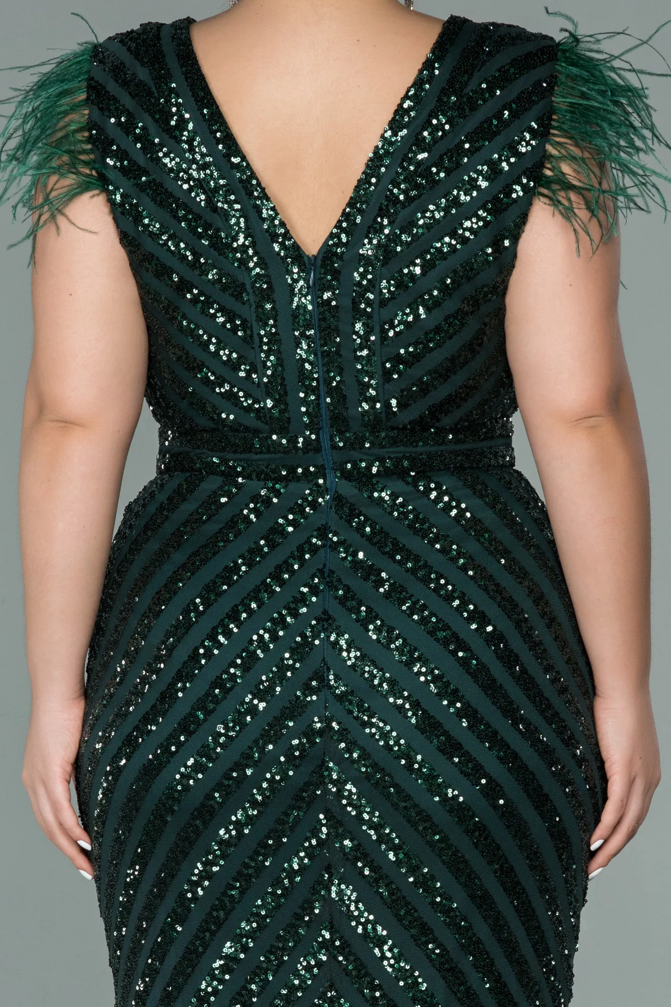 Emerald Green-Long Evening Dress ABU1044