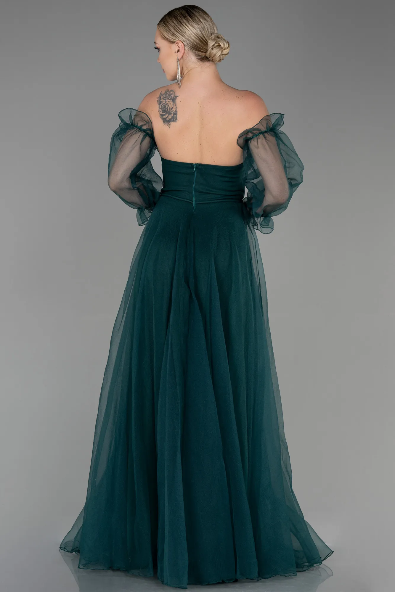 Emerald Green-Long Evening Dress ABU2076