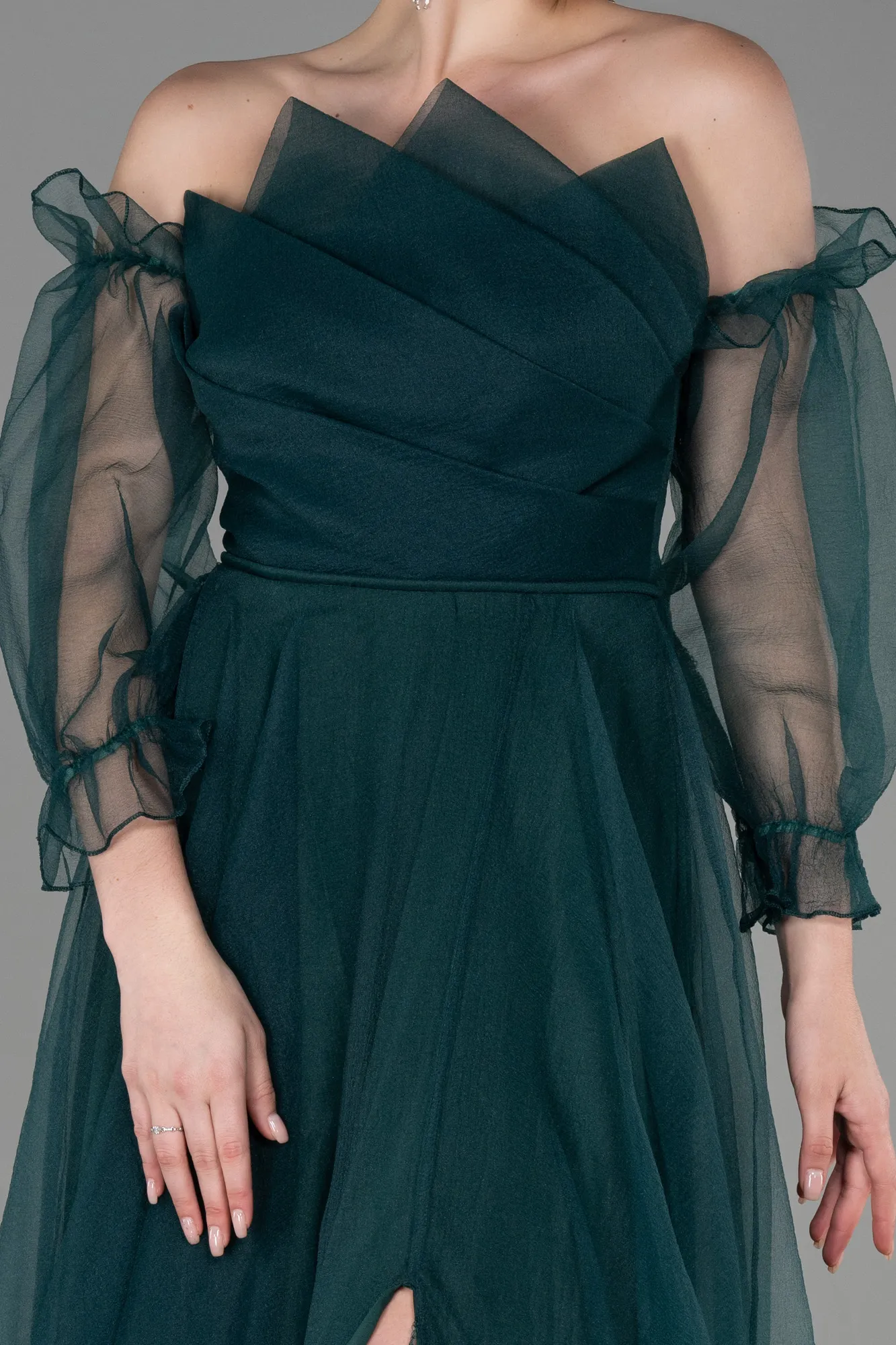 Emerald Green-Long Evening Dress ABU2076