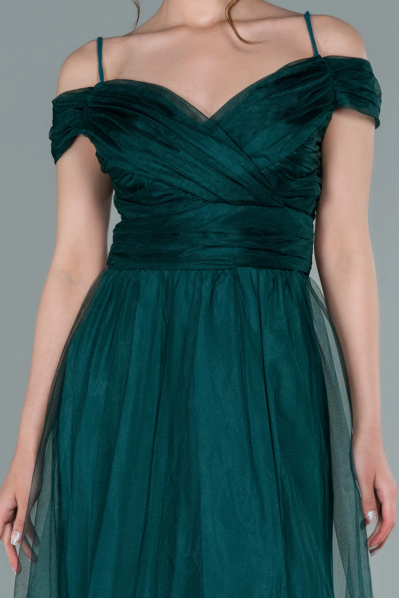 Emerald Green-Long Evening Dress ABU2336