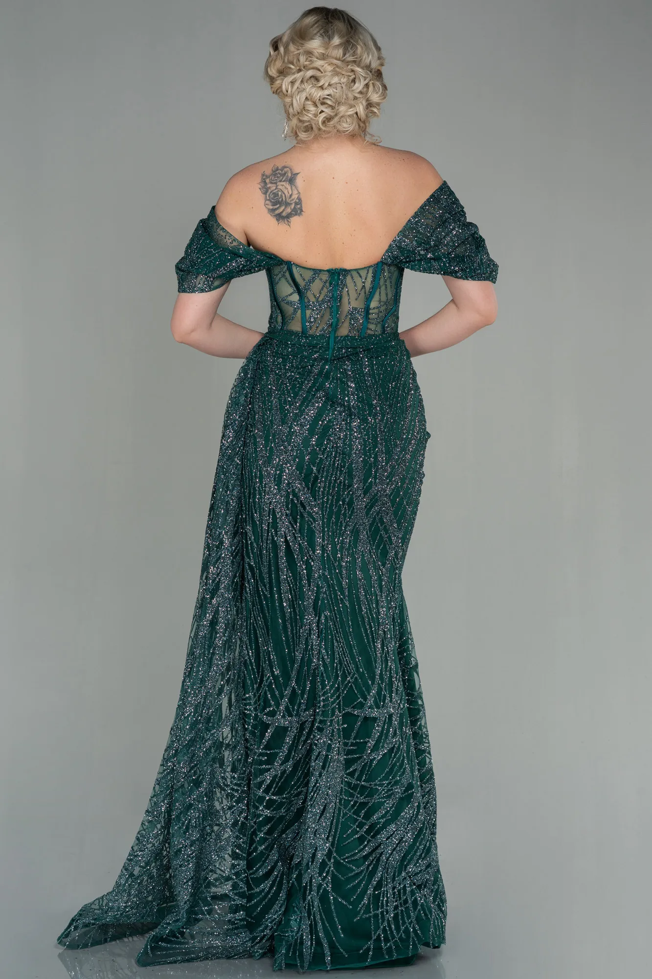 Emerald Green-Long Evening Dress ABU2706