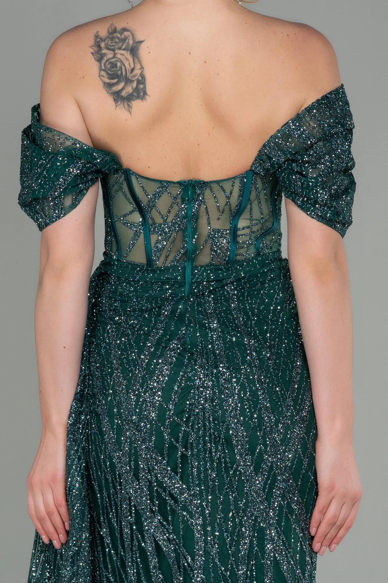 Emerald Green-Long Evening Dress ABU2706