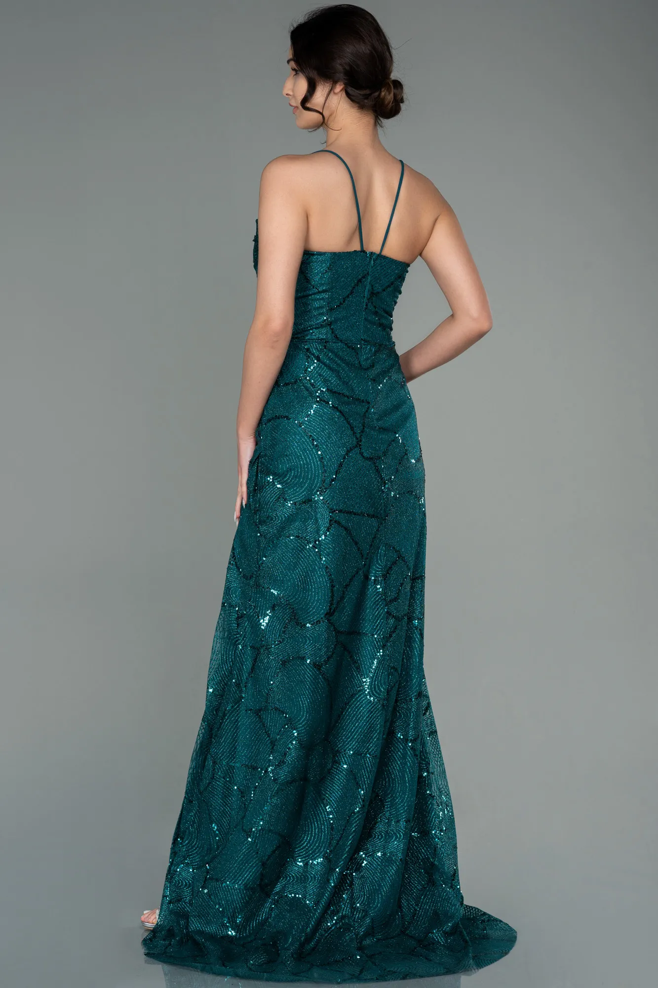 Emerald Green-Long Evening Dress ABU2803