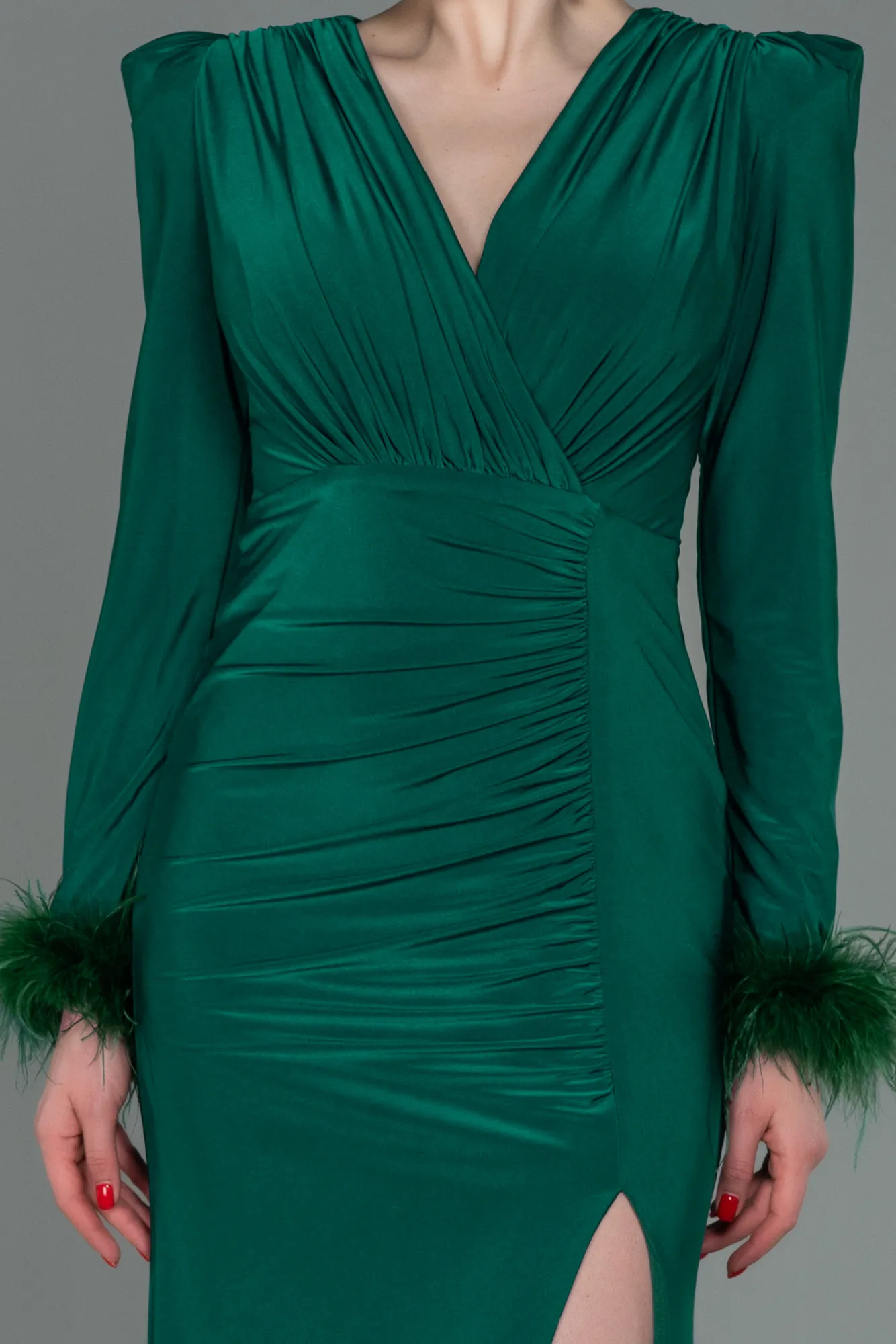 Emerald Green-Long Evening Dress ABU2804