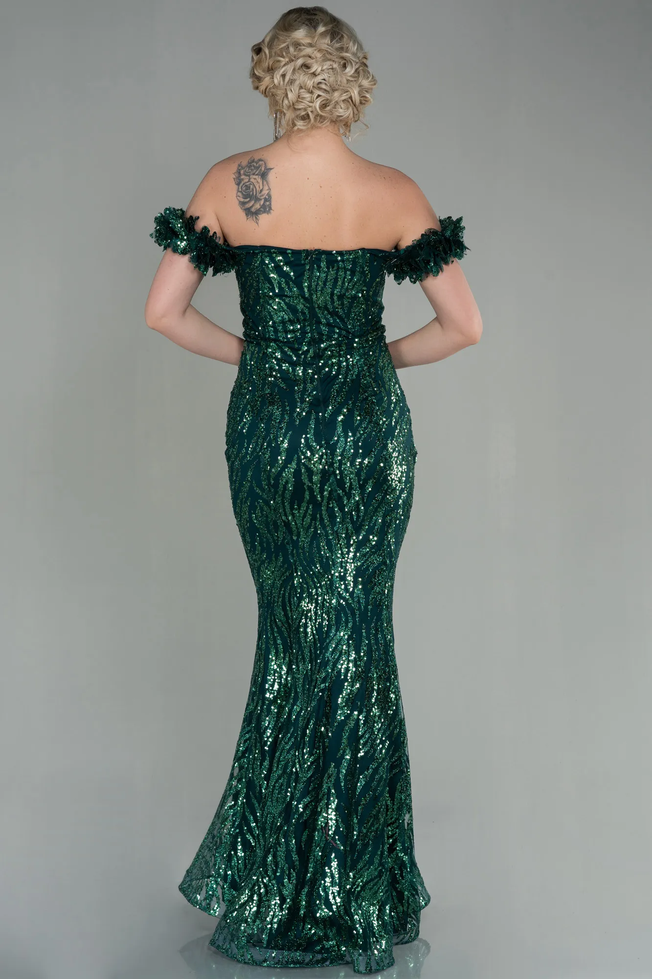 Emerald Green-Long Evening Dress ABU2881