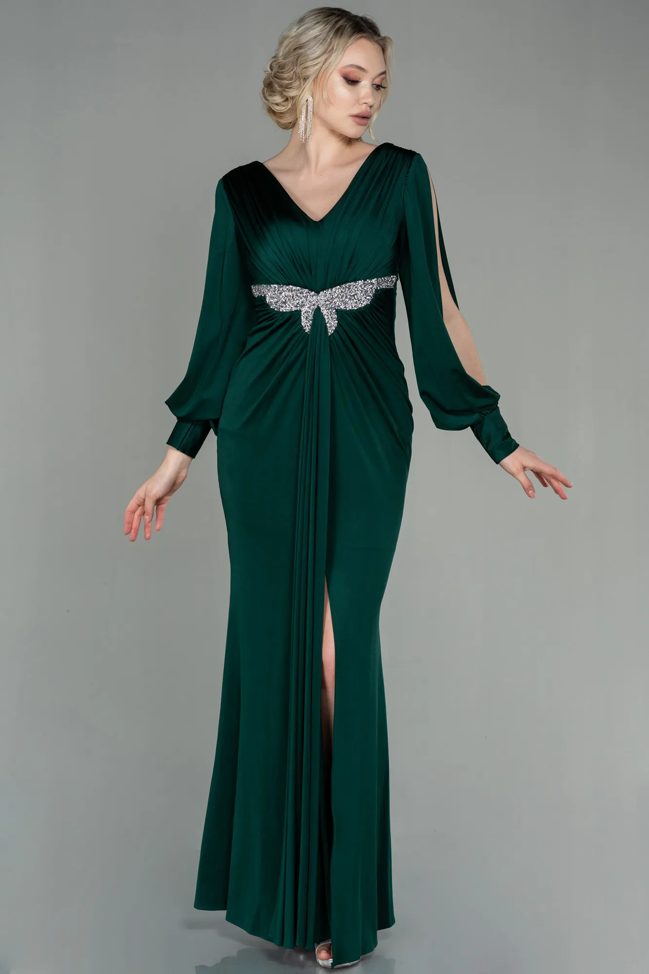 Emerald Green-Long Evening Dress ABU2901