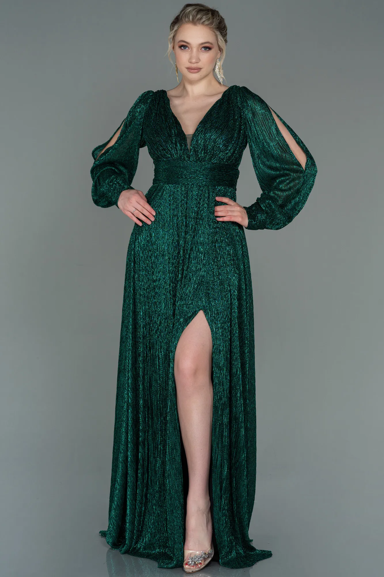 Emerald Green-Long Evening Dress ABU2905
