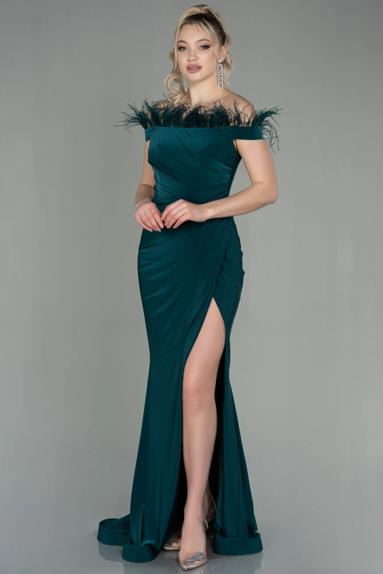 Emerald Green-Long Evening Dress ABU2906