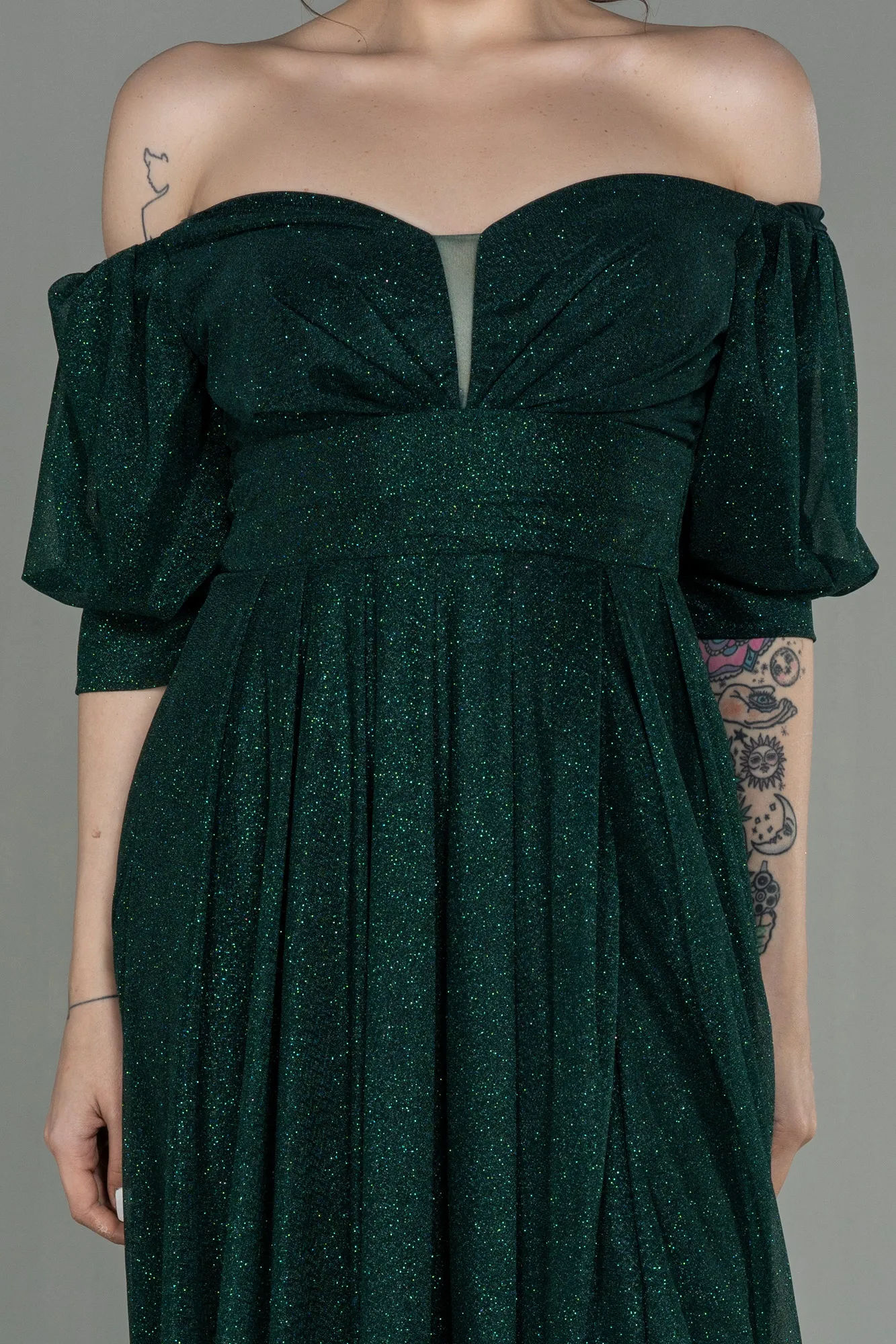 Emerald Green-Long Evening Dress ABU2983