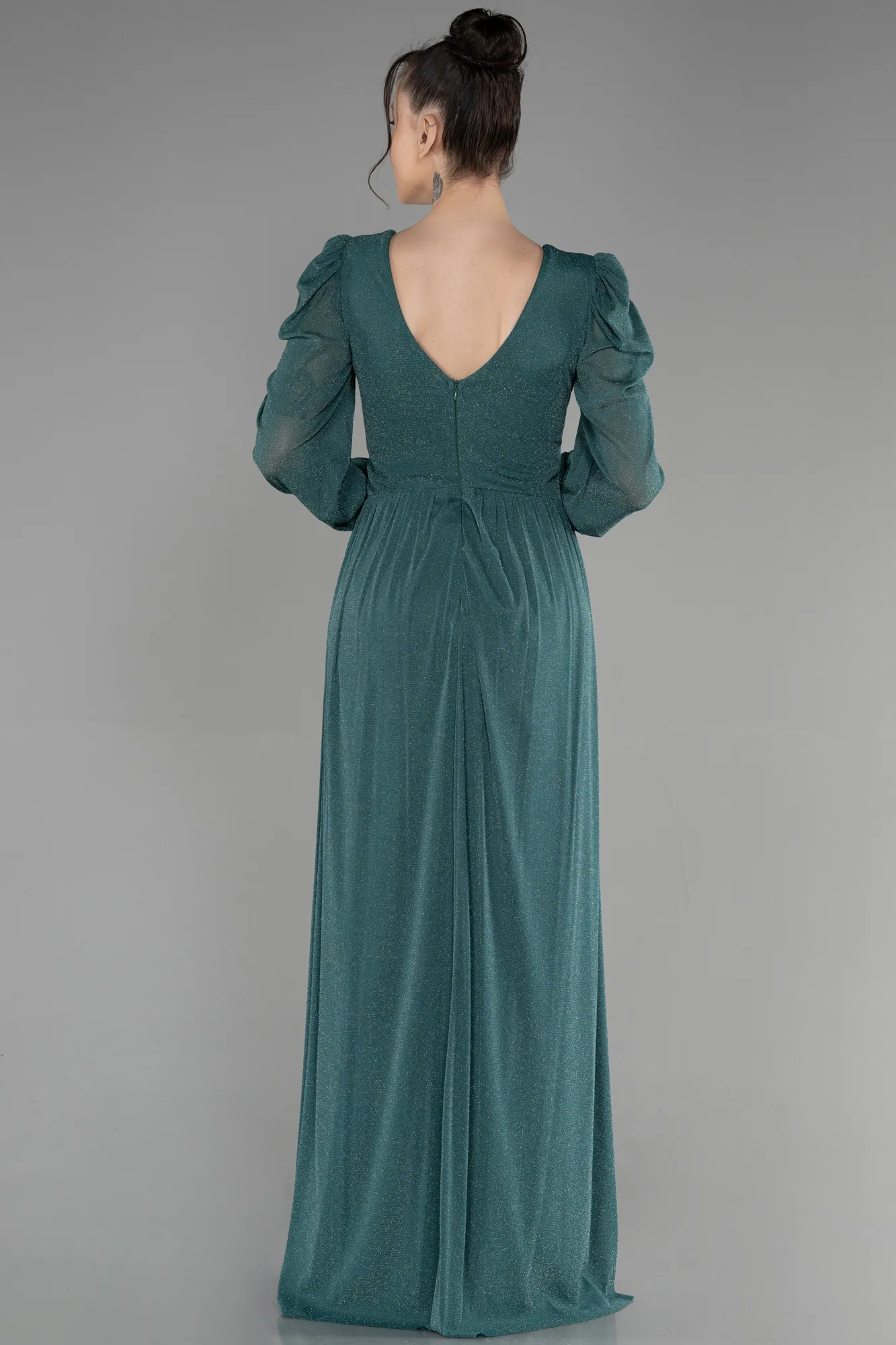 Emerald Green-Long Evening Dress ABU3103