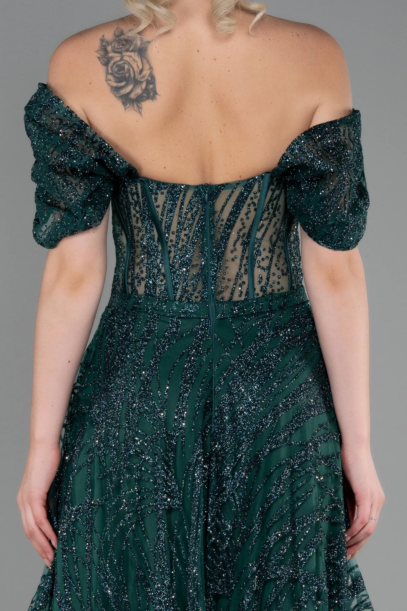 Emerald Green-Long Evening Dress ABU3261