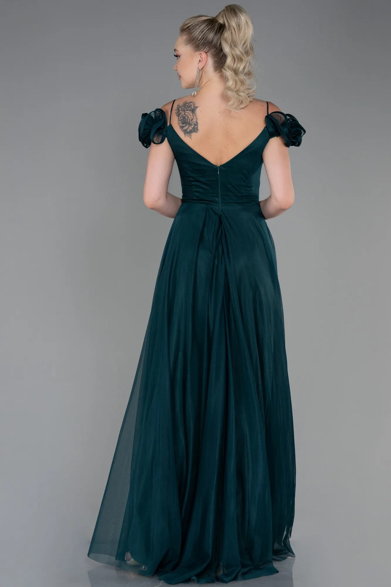 Emerald Green-Long Evening Dress ABU3272