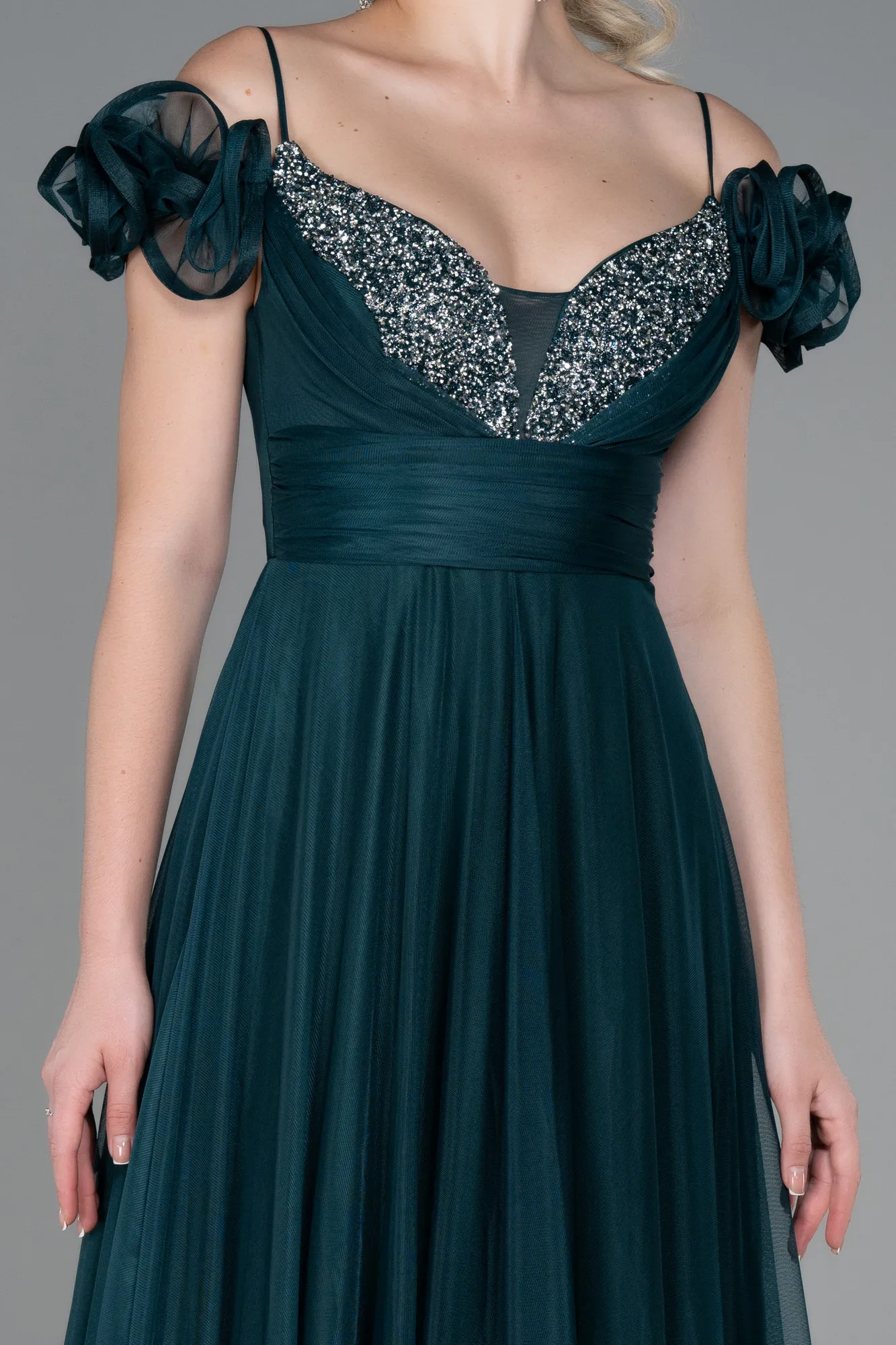 Emerald Green-Long Evening Dress ABU3272