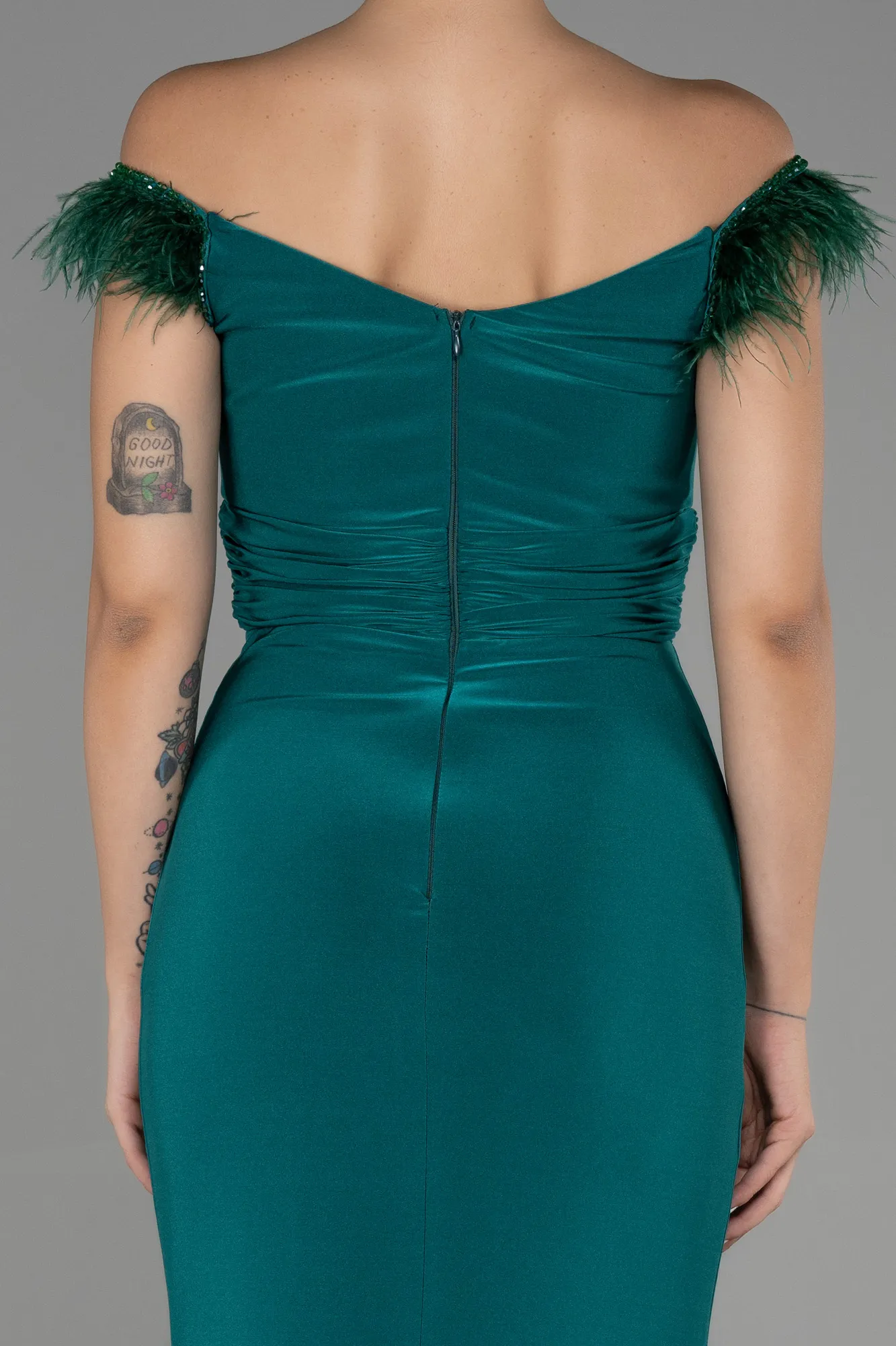 Emerald Green-Long Evening Dress ABU3308