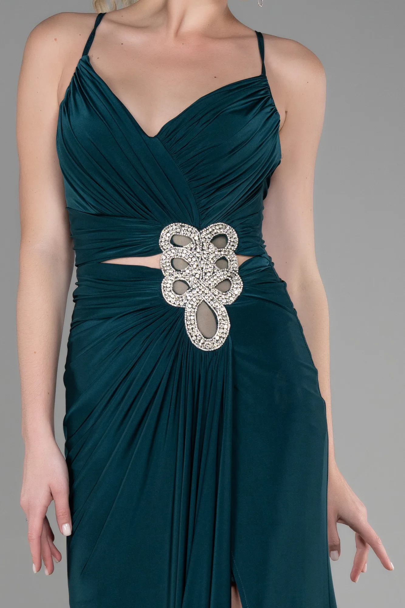 Emerald Green-Long Evening Dress ABU3363