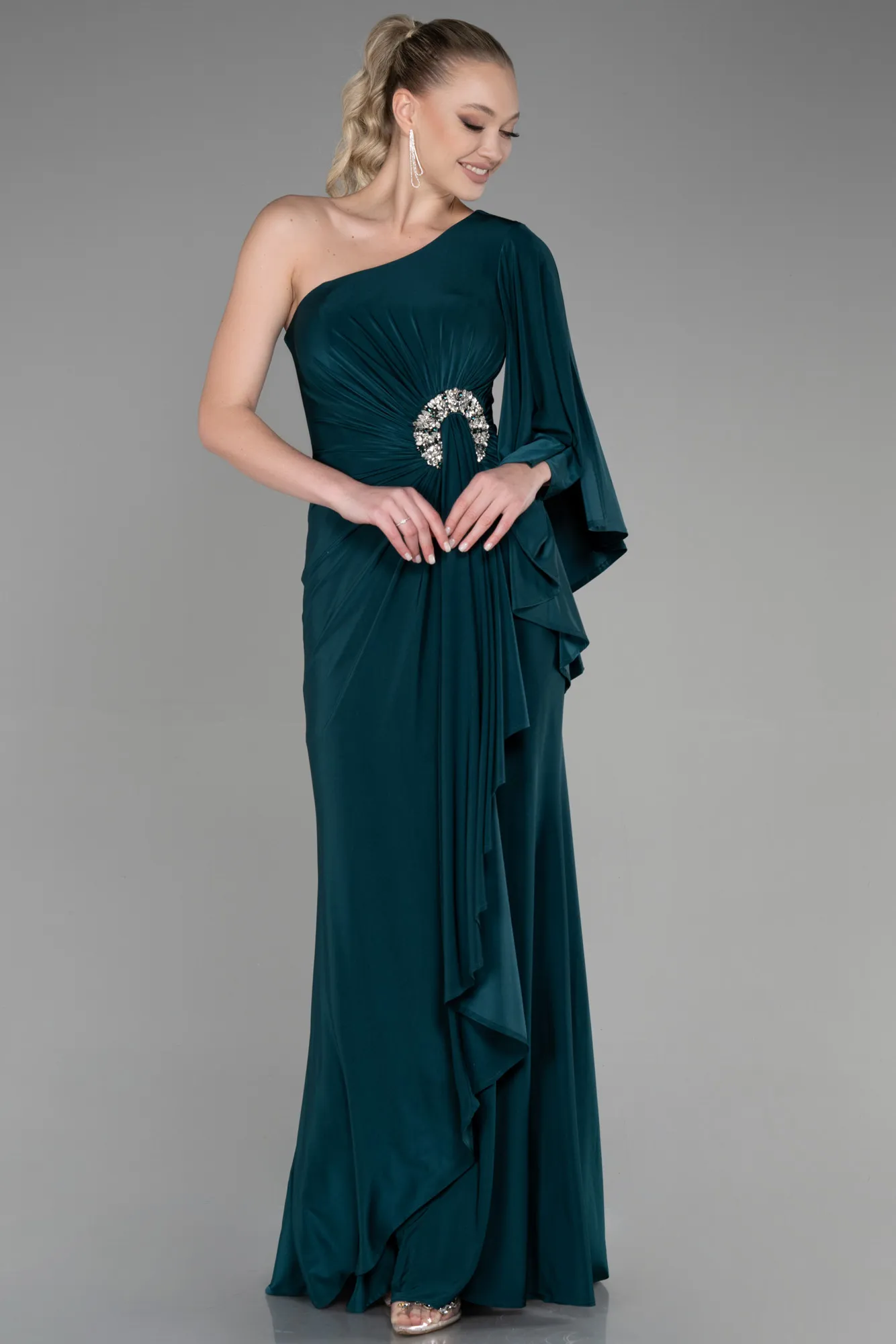 Emerald Green-Long Evening Dress ABU3371