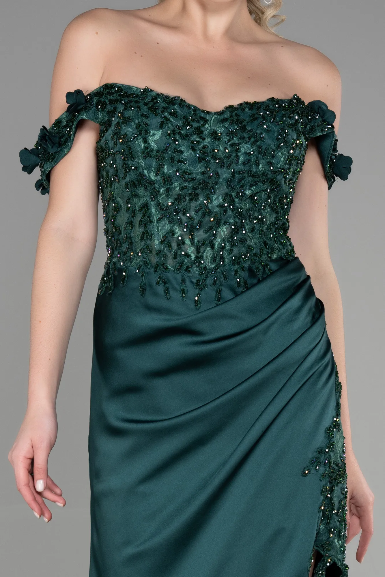 Emerald Green-Long Evening Dress ABU3384