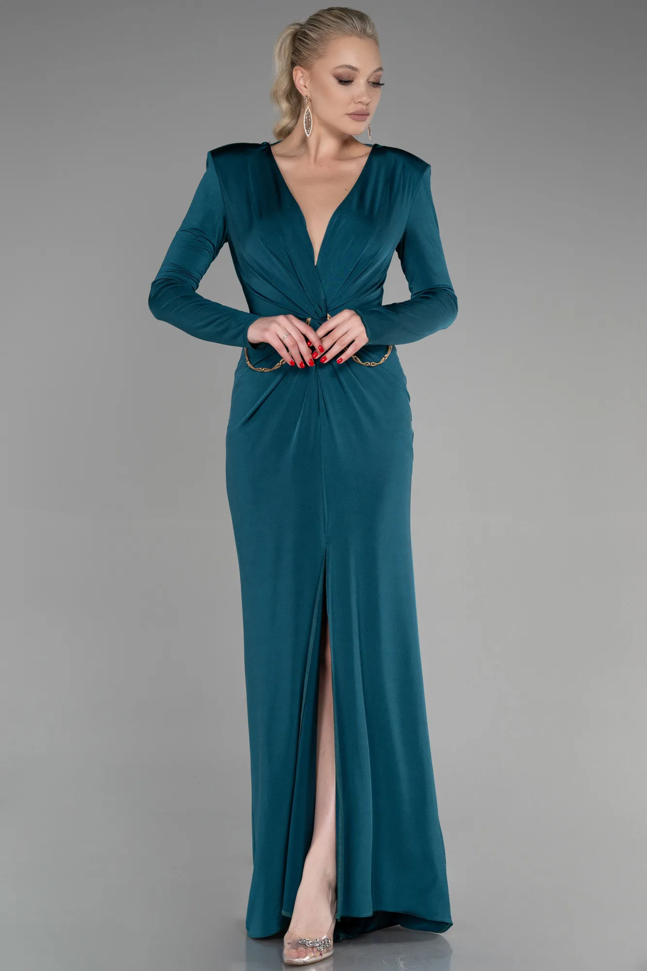Emerald Green-Long Evening Dress ABU3458