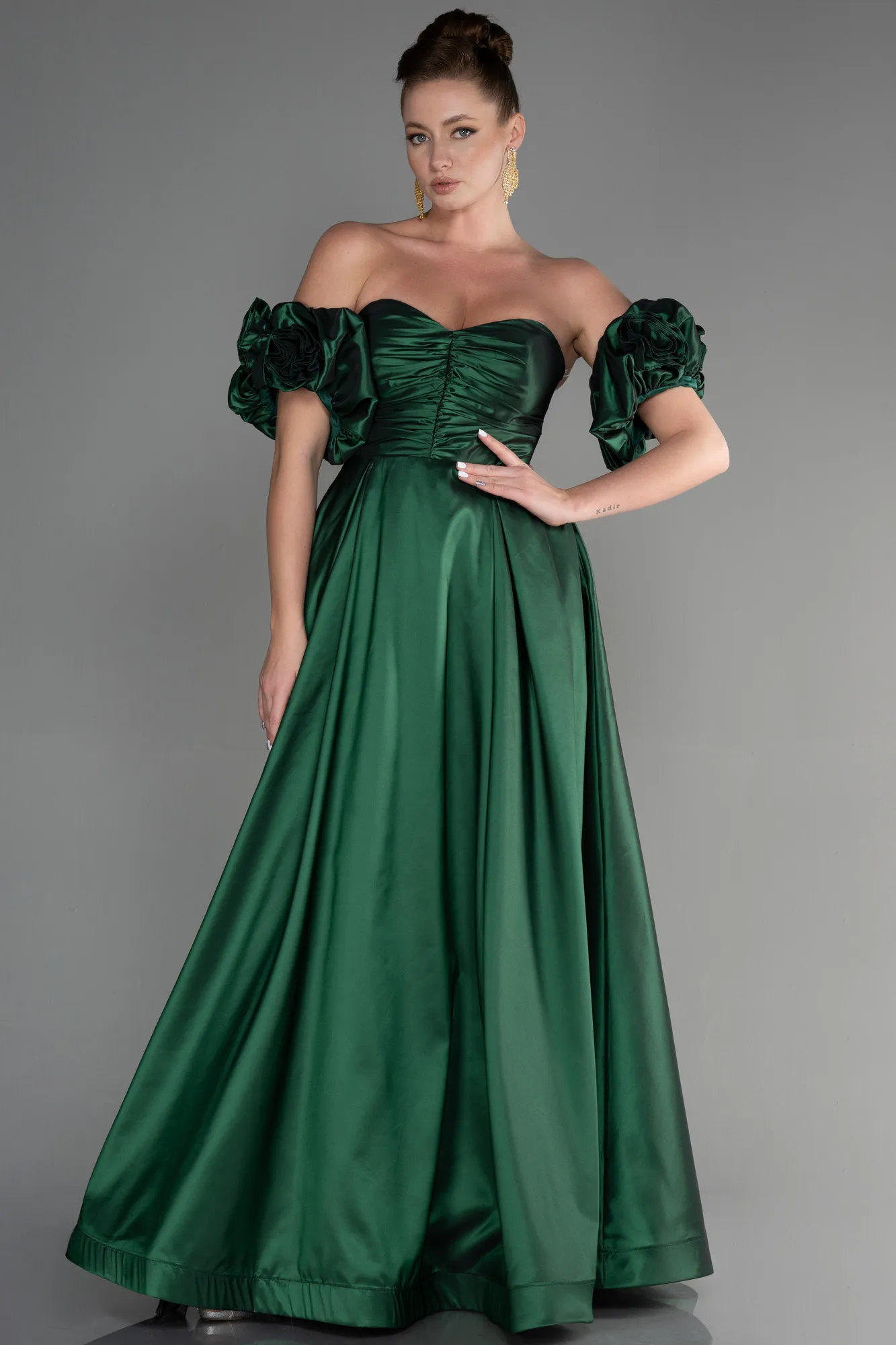 Emerald Green-Long Evening Dress ABU3547