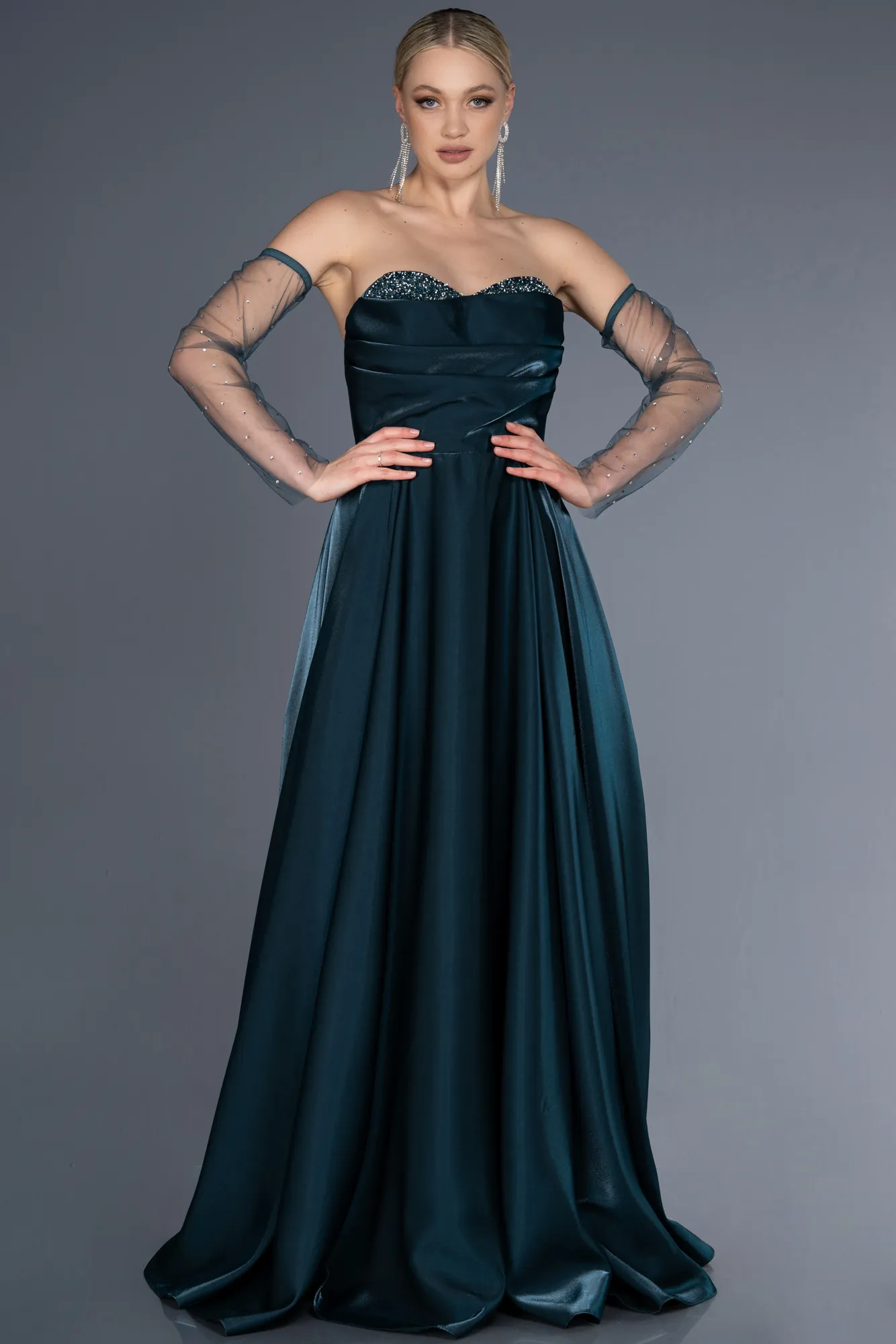 Emerald Green-Long Evening Dress ABU3604