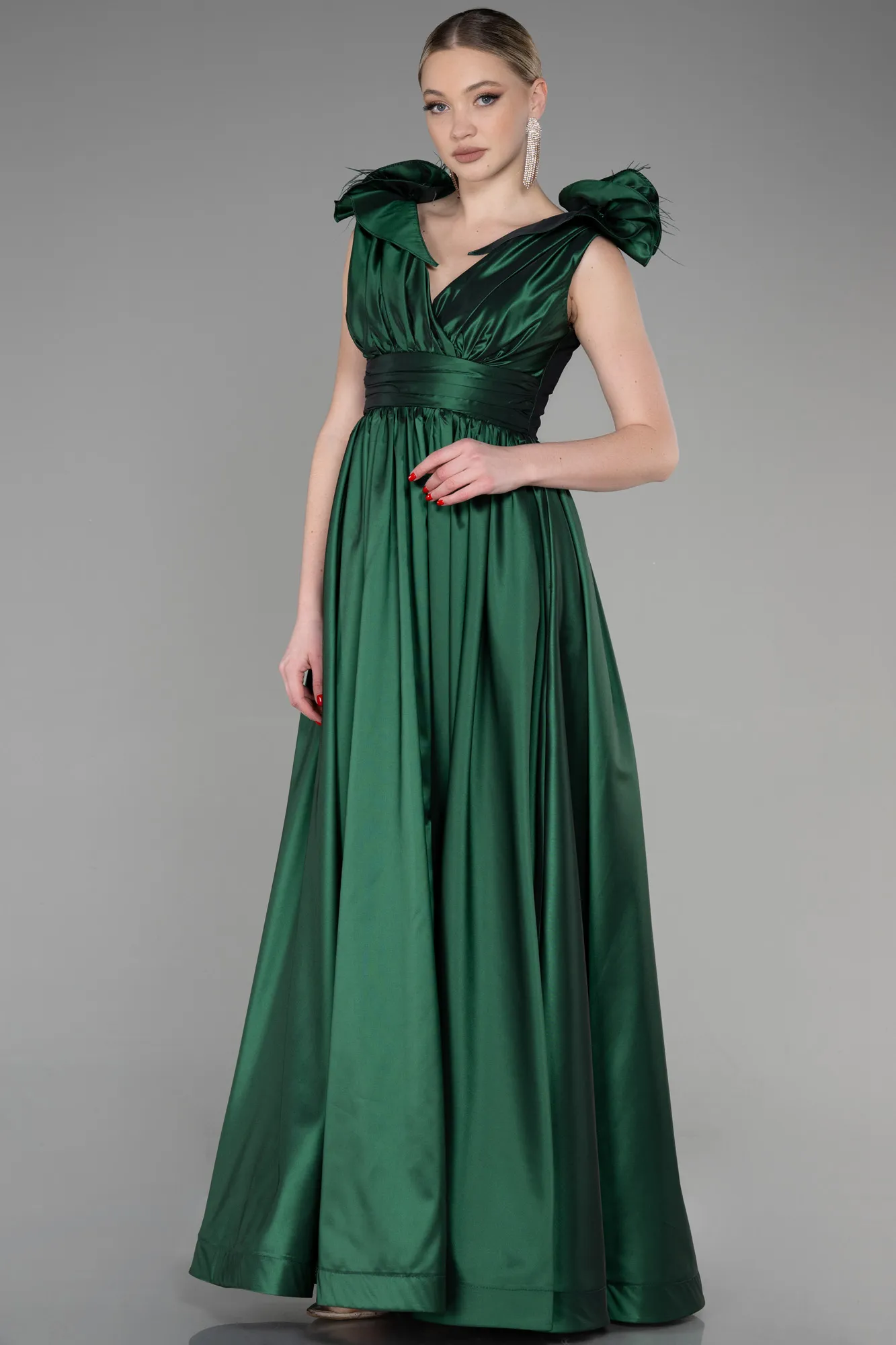 Emerald Green-Long Evening Dress ABU3607