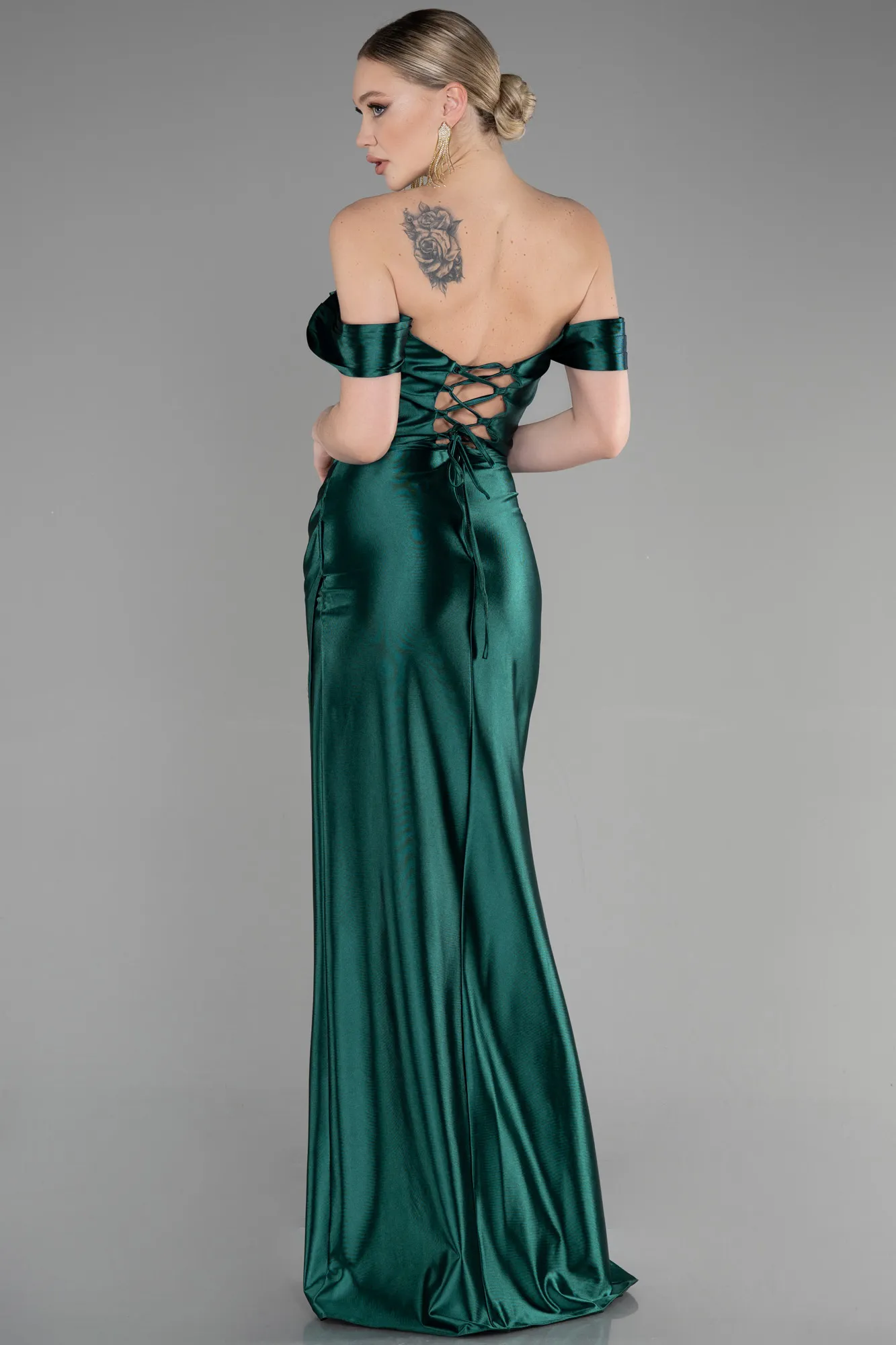 Emerald Green-Long Evening Dress ABU3611