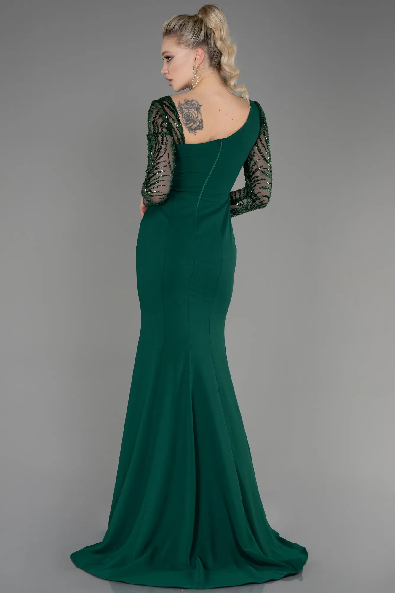 Emerald Green-Long Evening Dress ABU3712