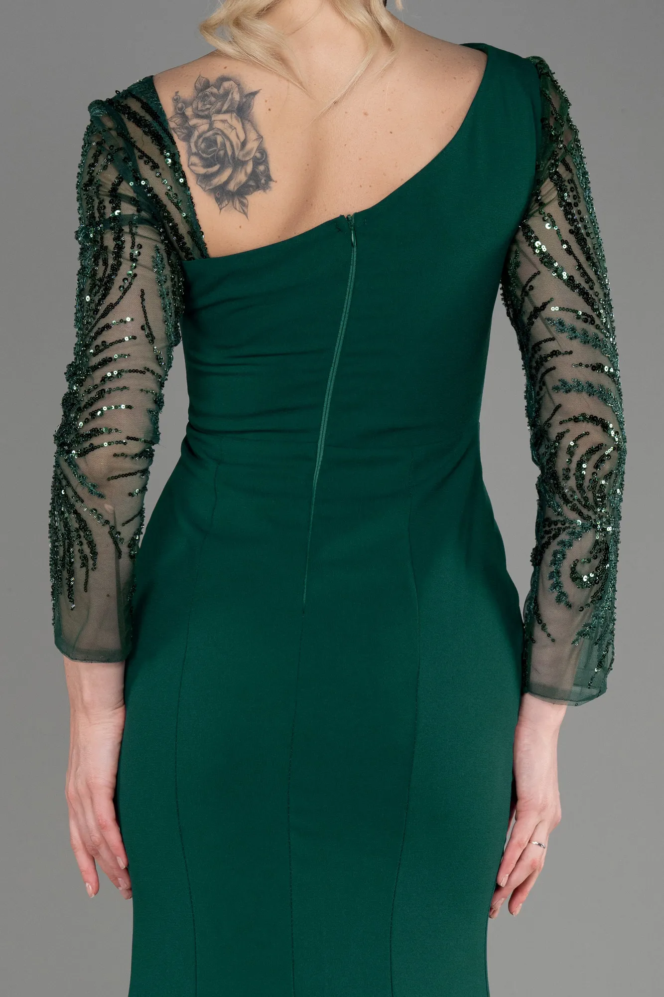 Emerald Green-Long Evening Dress ABU3712