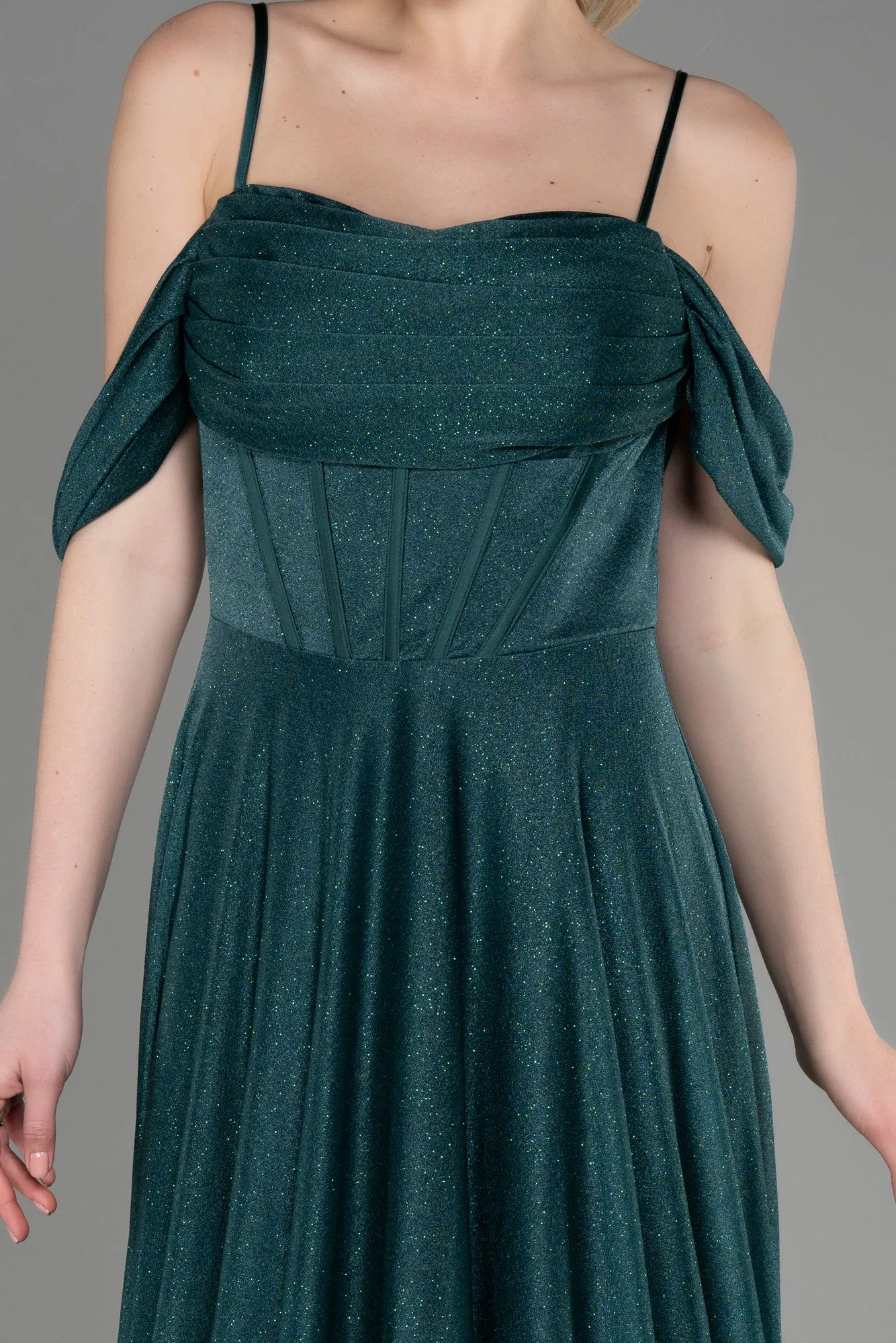 Emerald Green-Long Evening Dress ABU3767