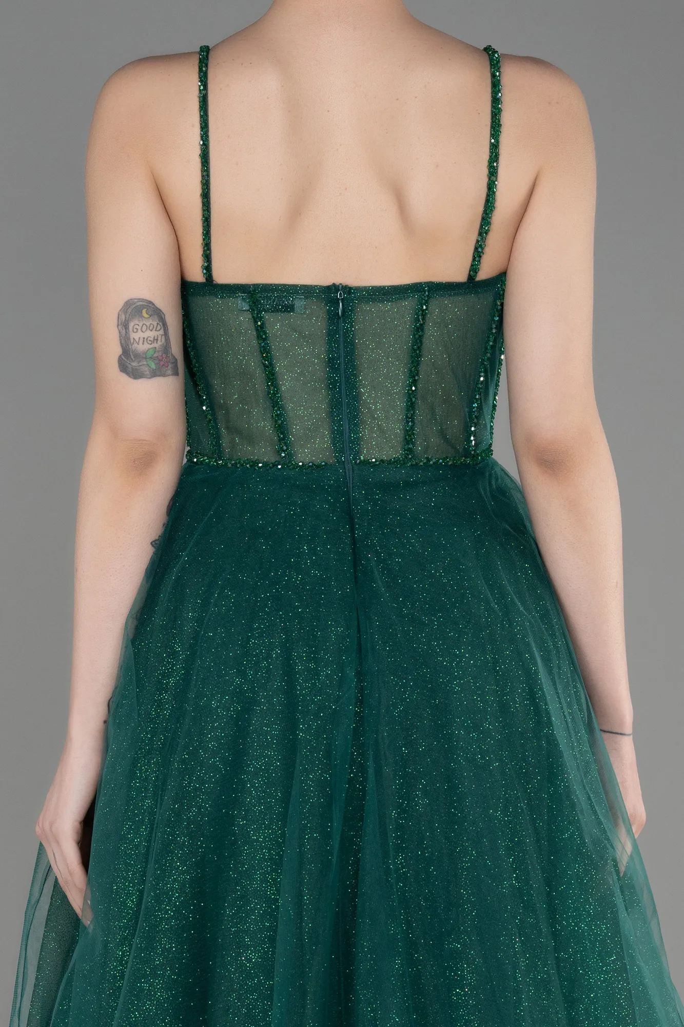 Emerald Green-Long Evening Dress ABU3805