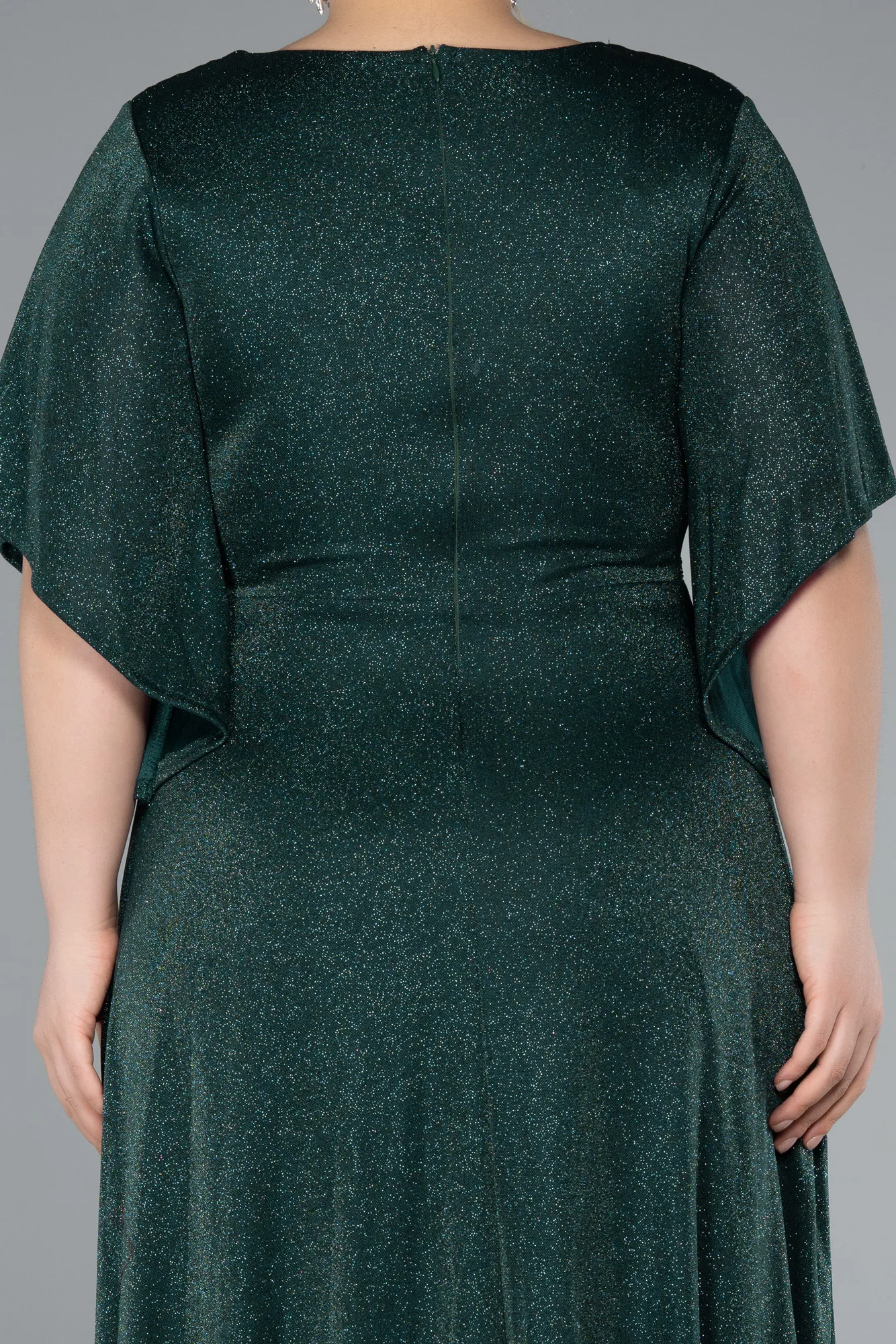 Emerald Green-Long Formal Plus Size Dress ABU4914