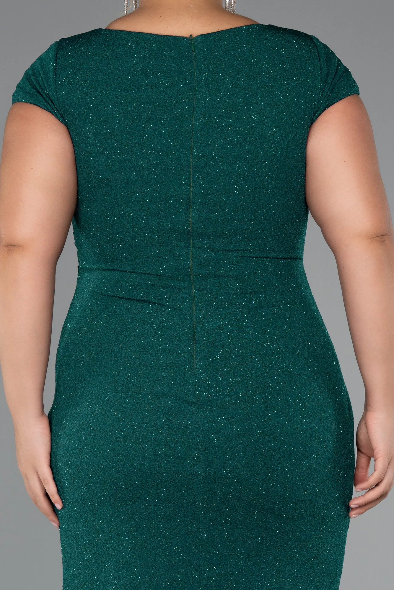 Emerald Green-Long Formal Plus Size Dress ABU5317