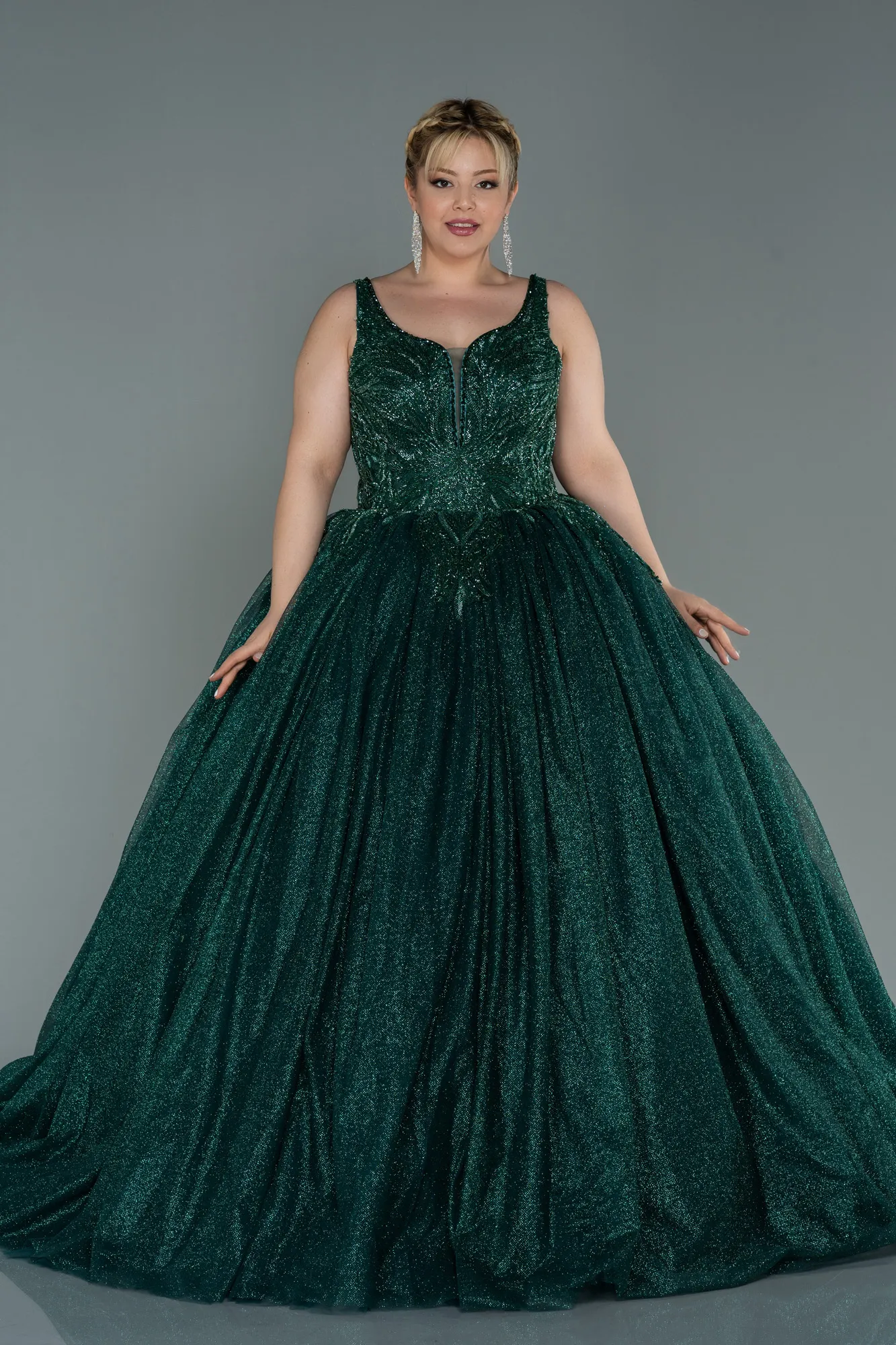 Emerald Green-Long Haute Couture ABU2156