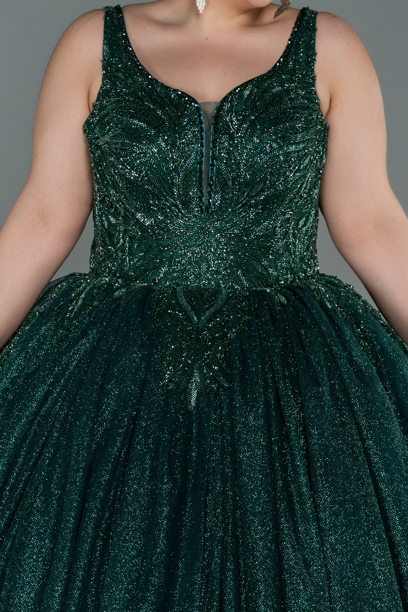 Emerald Green-Long Haute Couture ABU2156