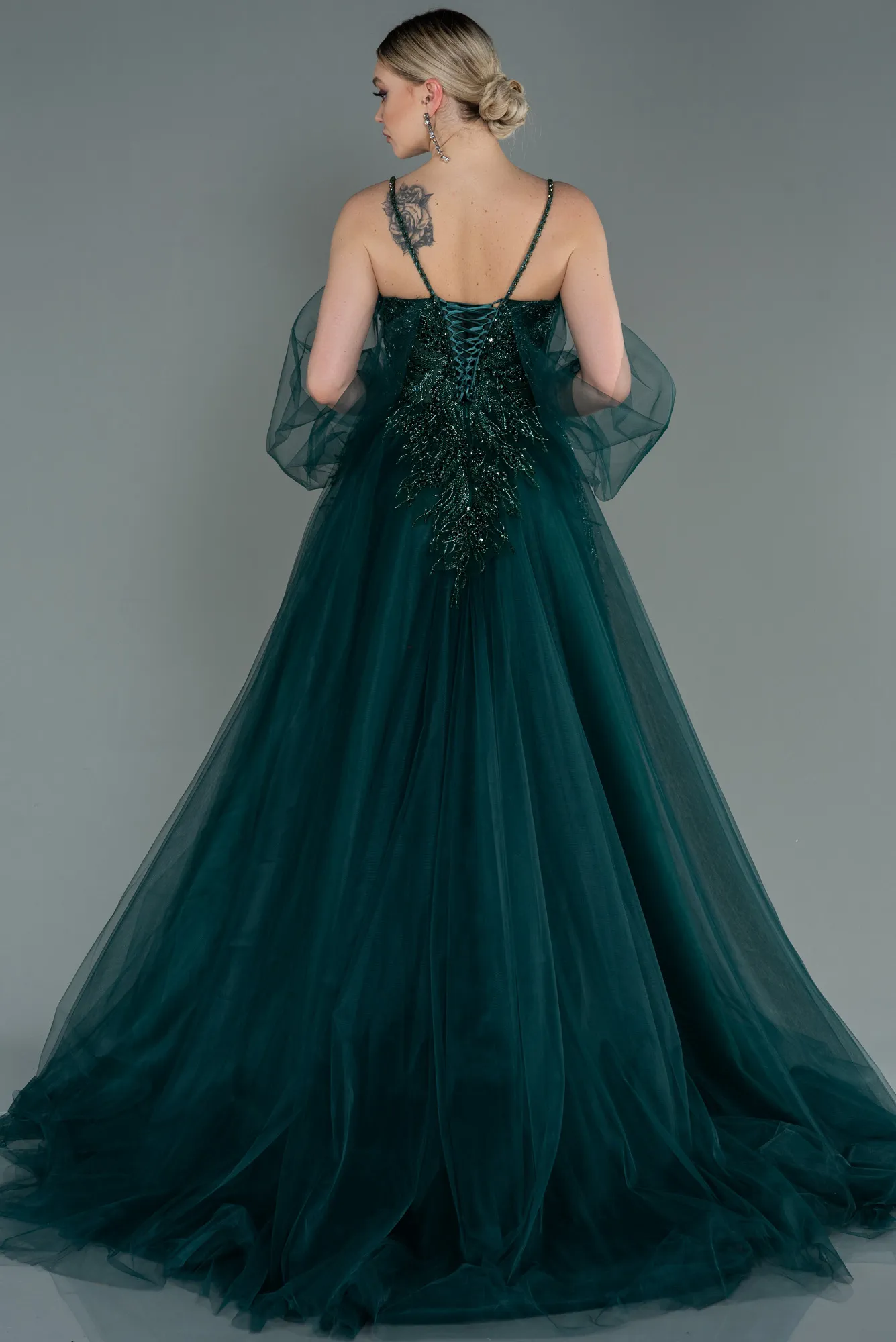 Emerald Green-Long Haute Couture ABU2789